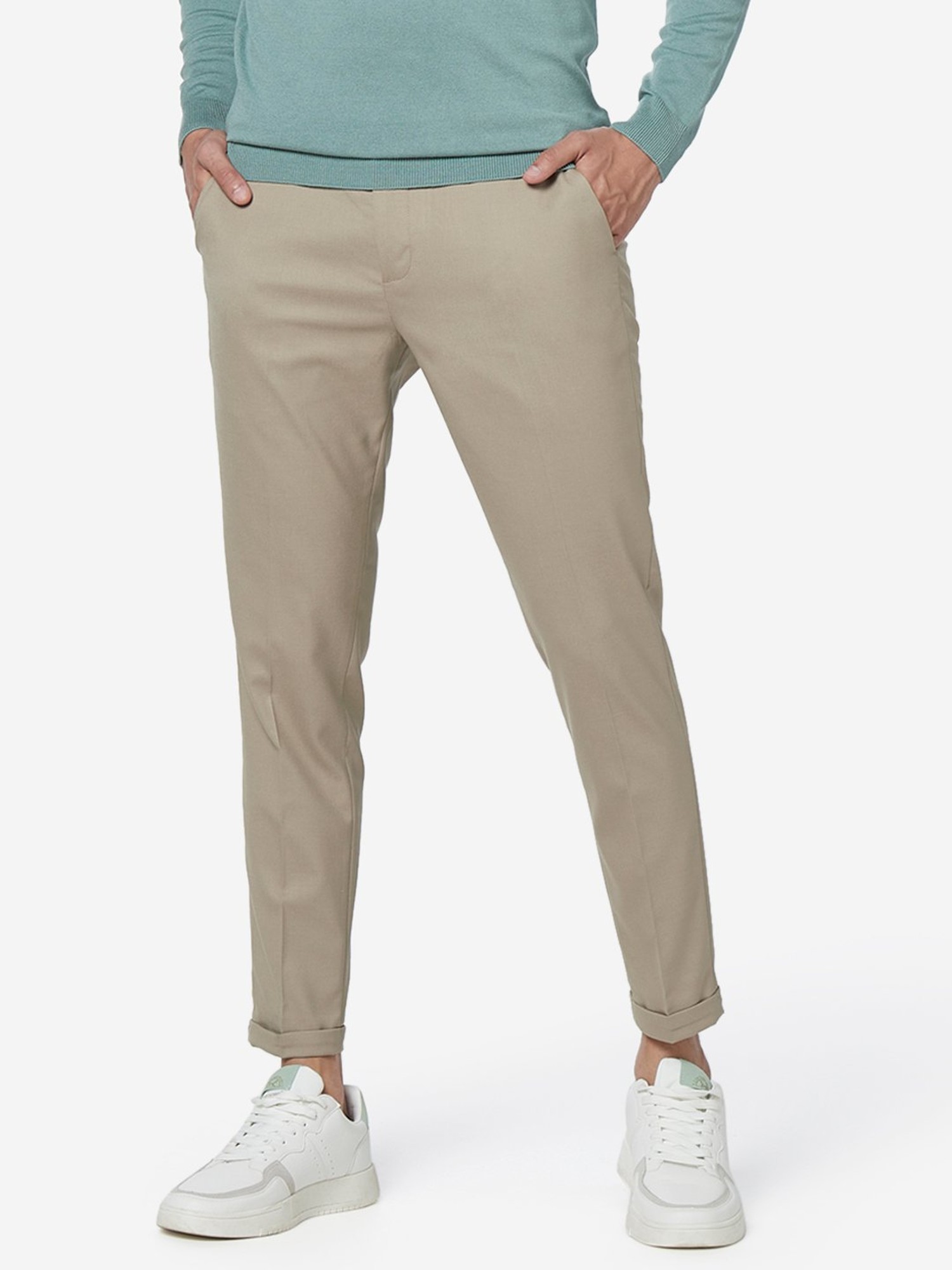 Carrot-fit trousers - Col. Neutral | Seventy®
