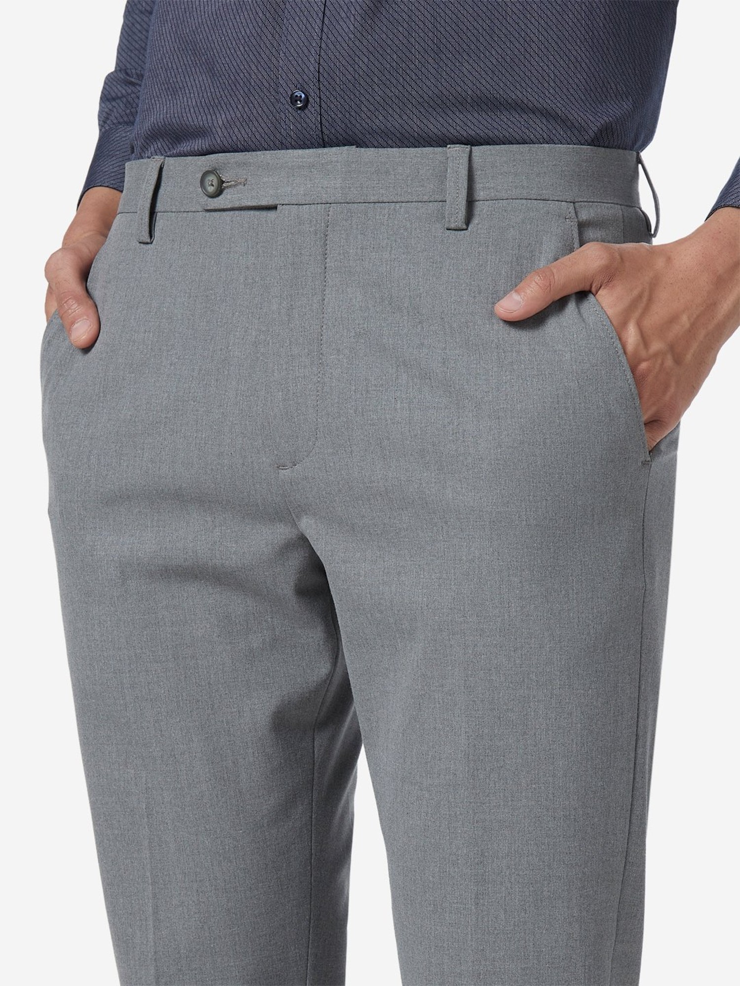 Buy WES Formals by Westside Dark Olive Carrot Fit Trousers for Online @  Tata CLiQ