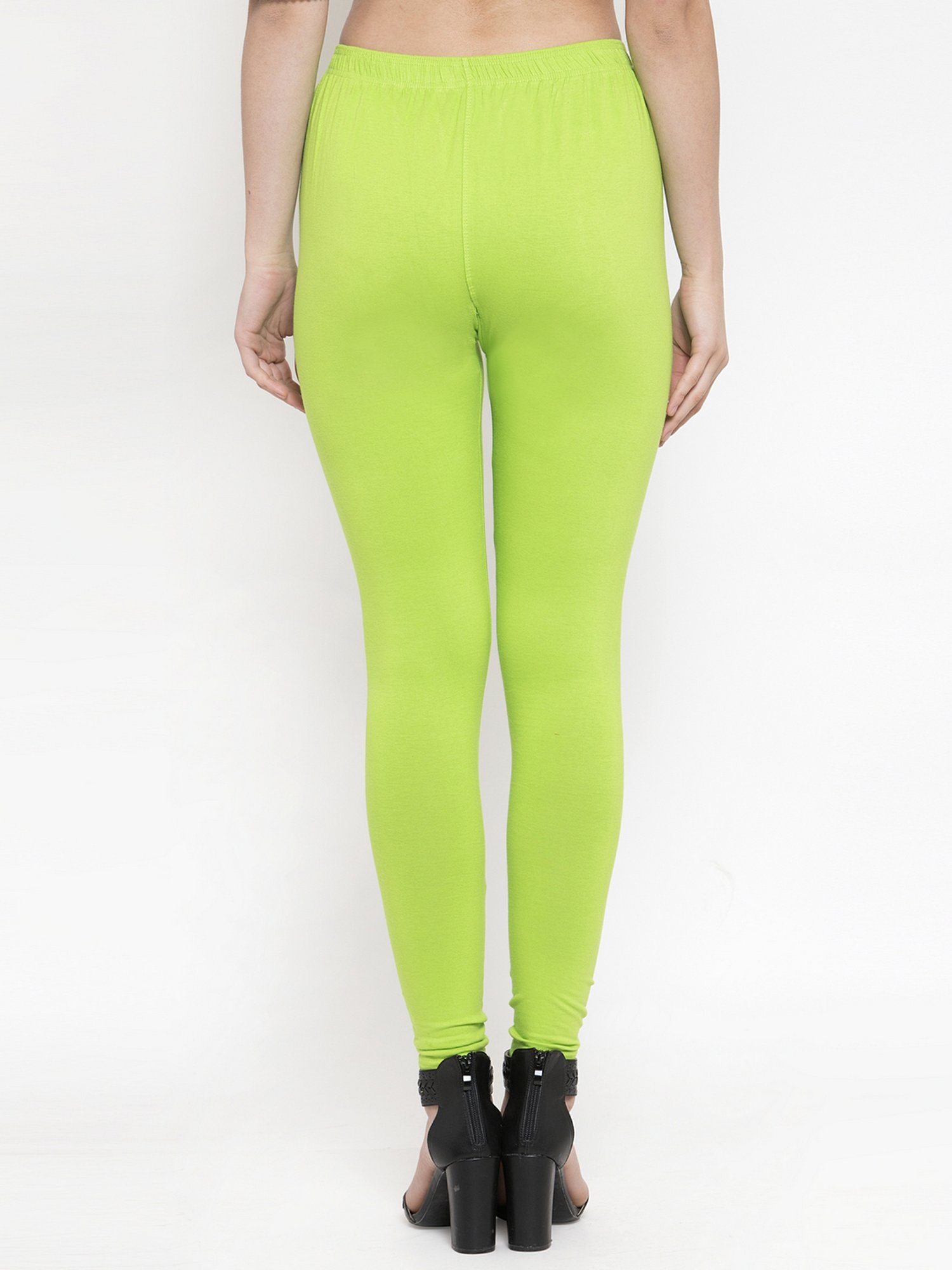 YOUTH TIGHTS FULL LENGTH | PLAIN COLORS NEON GREEN | NUMBERS ATHLETICS