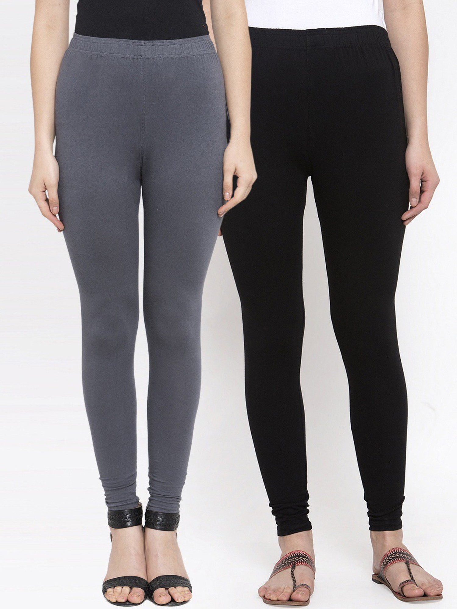 Buy online Grey Solid Legging from Capris & Leggings for Women by Tag 7 for  ₹539 at 40% off | 2024 Limeroad.com