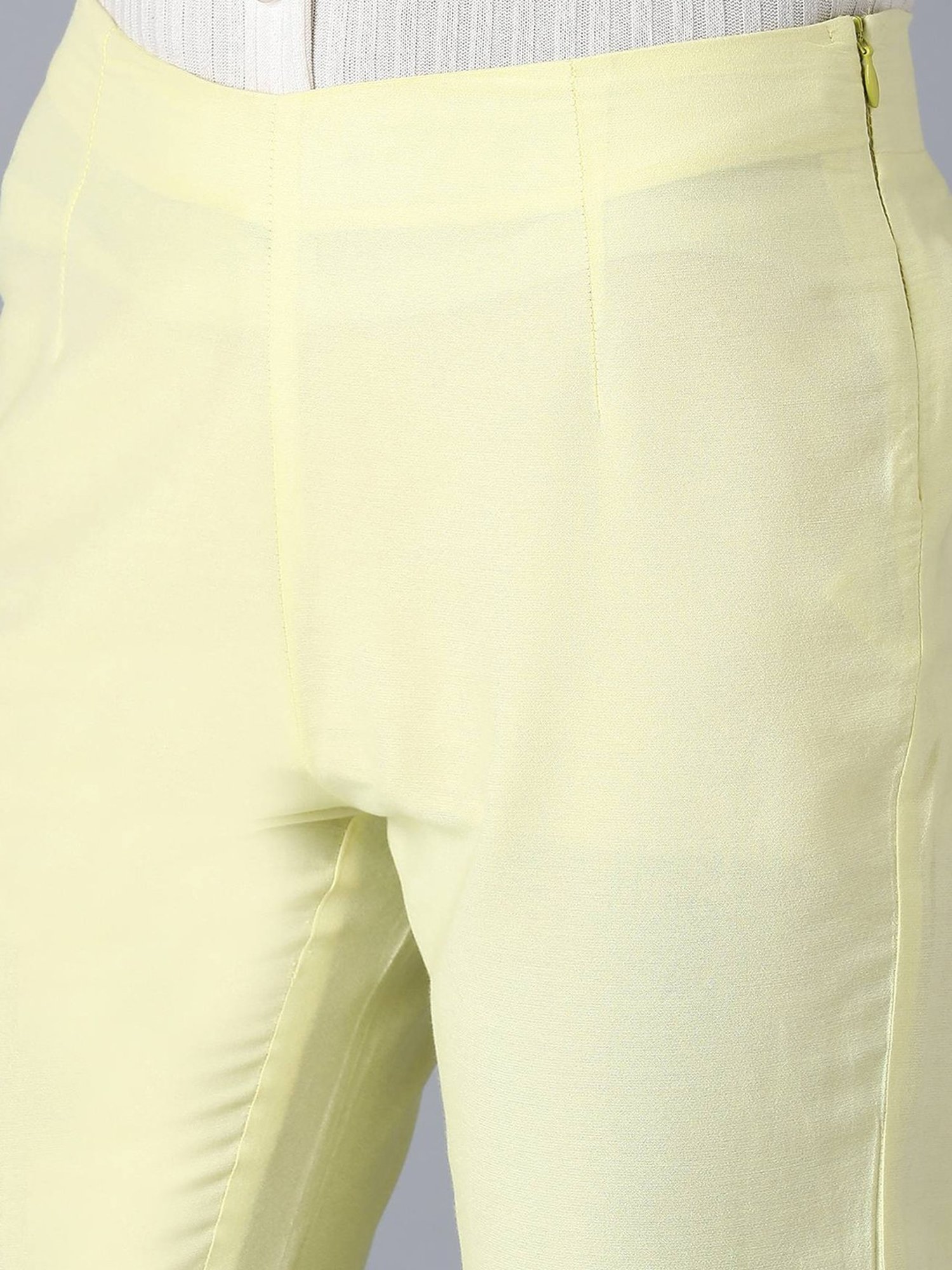 Tailored trousers - Light yellow - Ladies | H&M SG