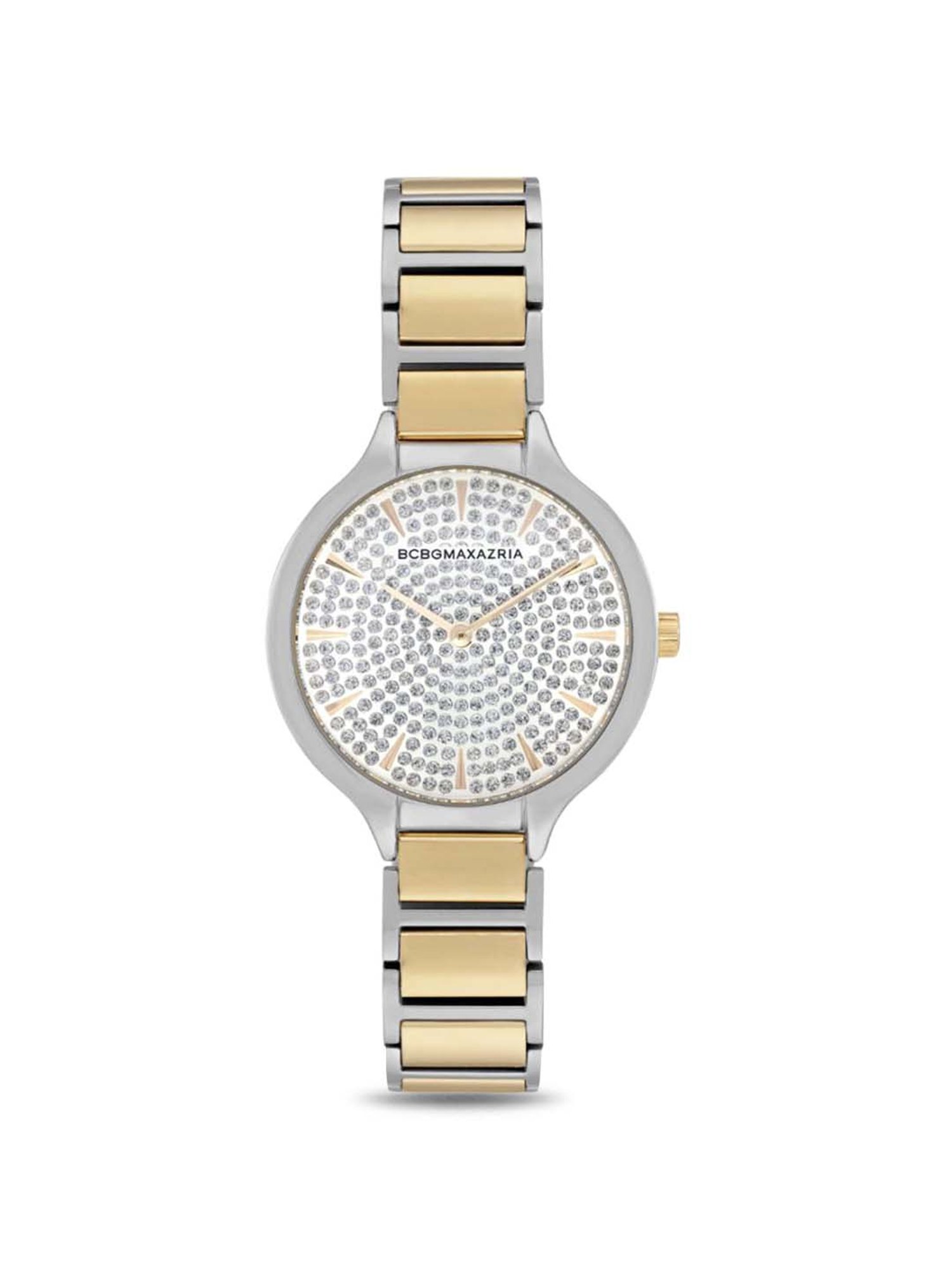 Buy BCBGMAXAZRIA GENERATION Quartz Crystals Silver Round Dial Women's Watch  - GN50724003 Online