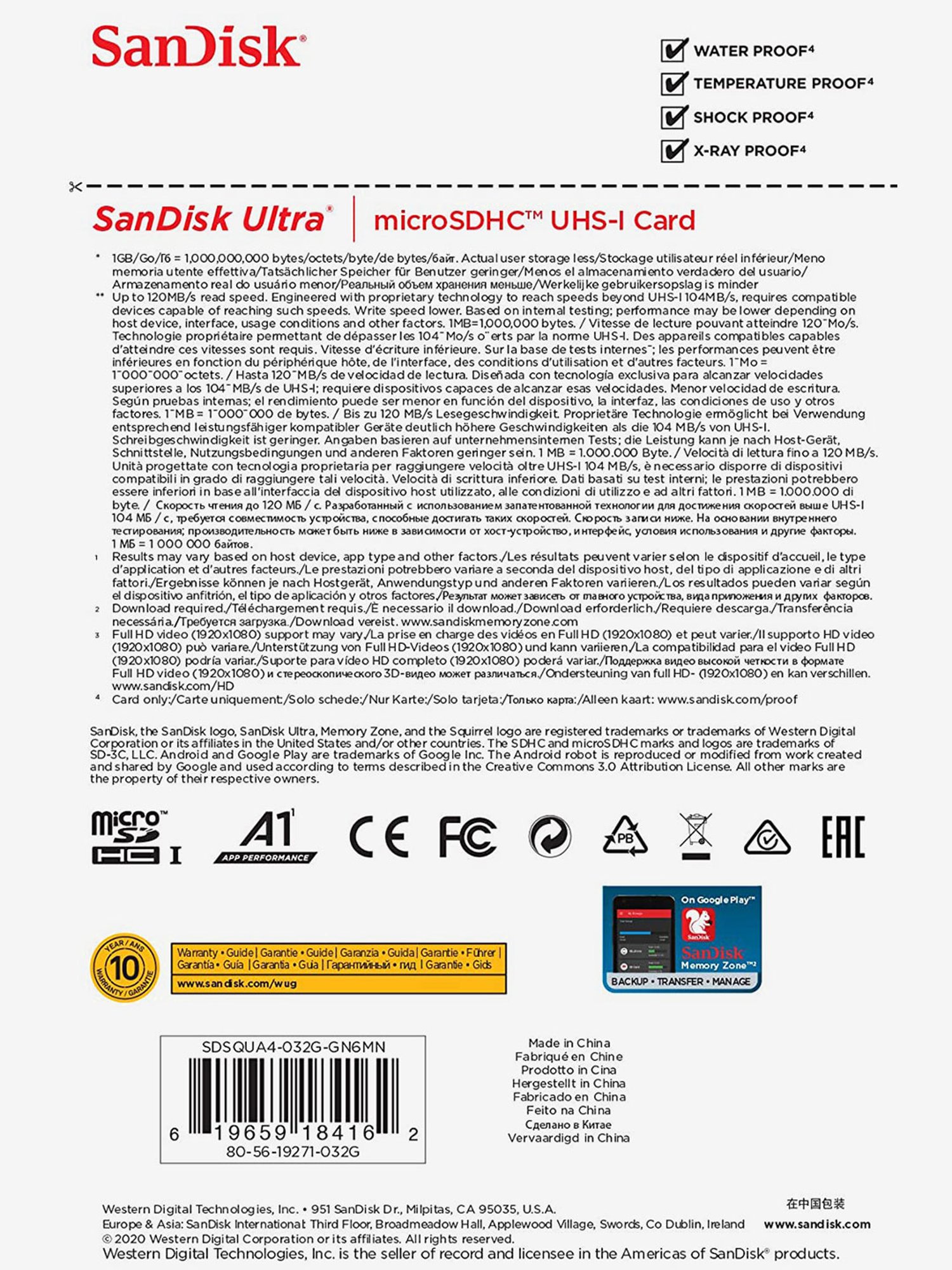 Buy SanDisk SDSQUA4-032G-GN6MN 32GB Ultra microSD Memory Card Online At  Best Price @ Tata CLiQ