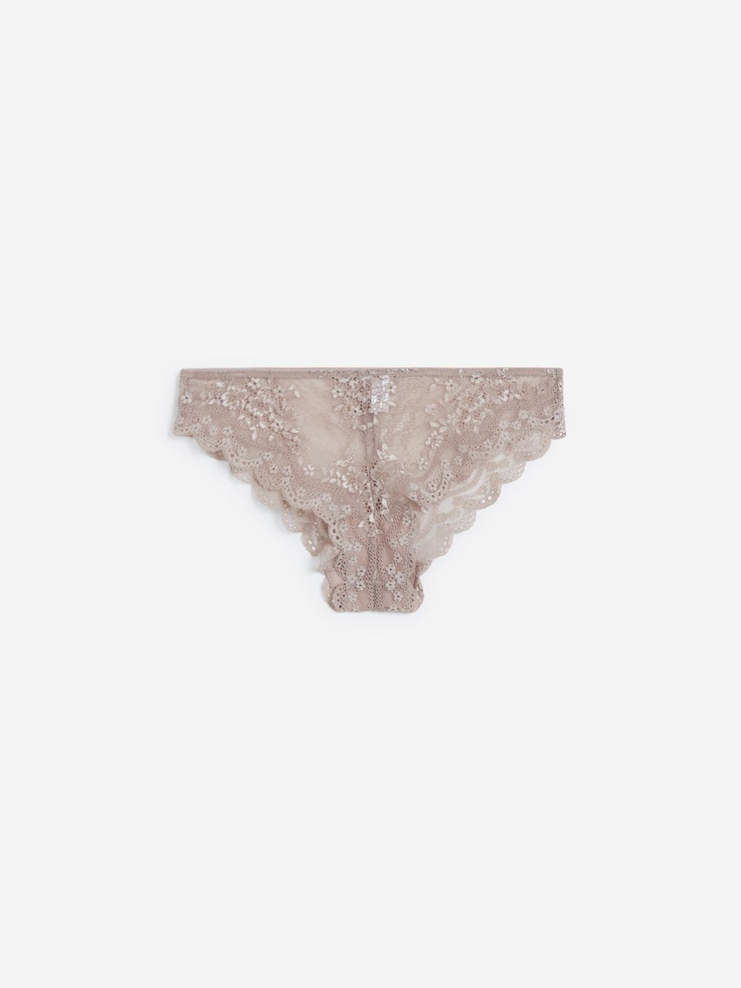 Buy Wunderlove White Lace Insert Brazilian Brief from Westside