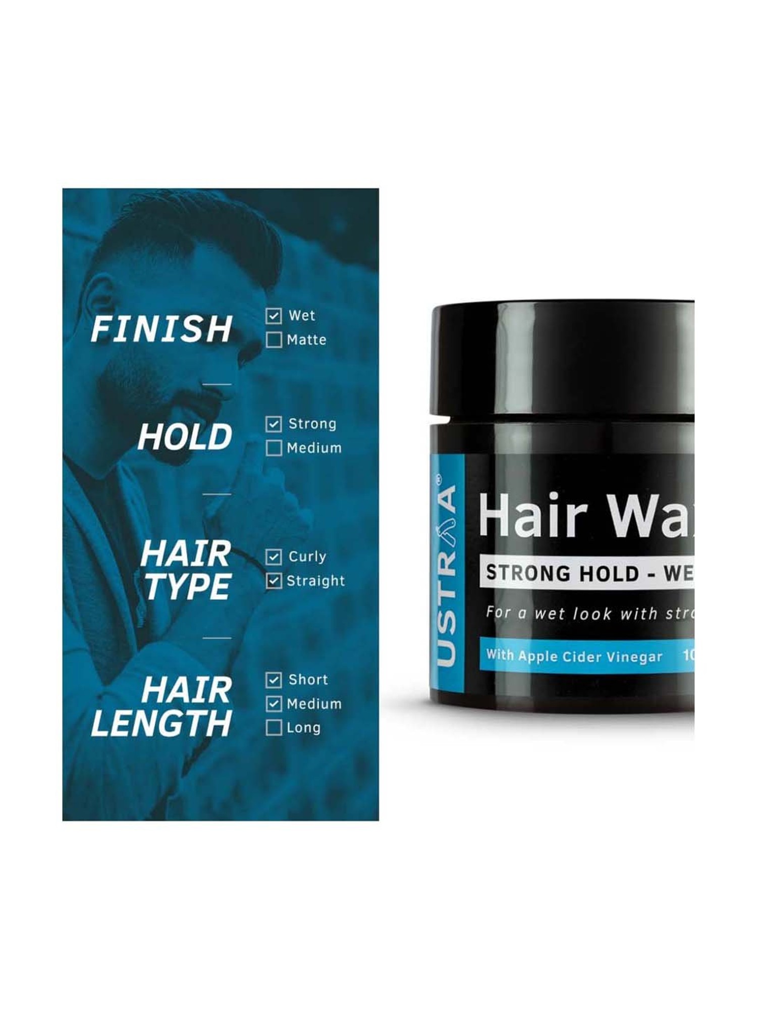 Buy Ustraa Hair Wax Wet Look - 100 gm Online At Best Price @ Tata CLiQ