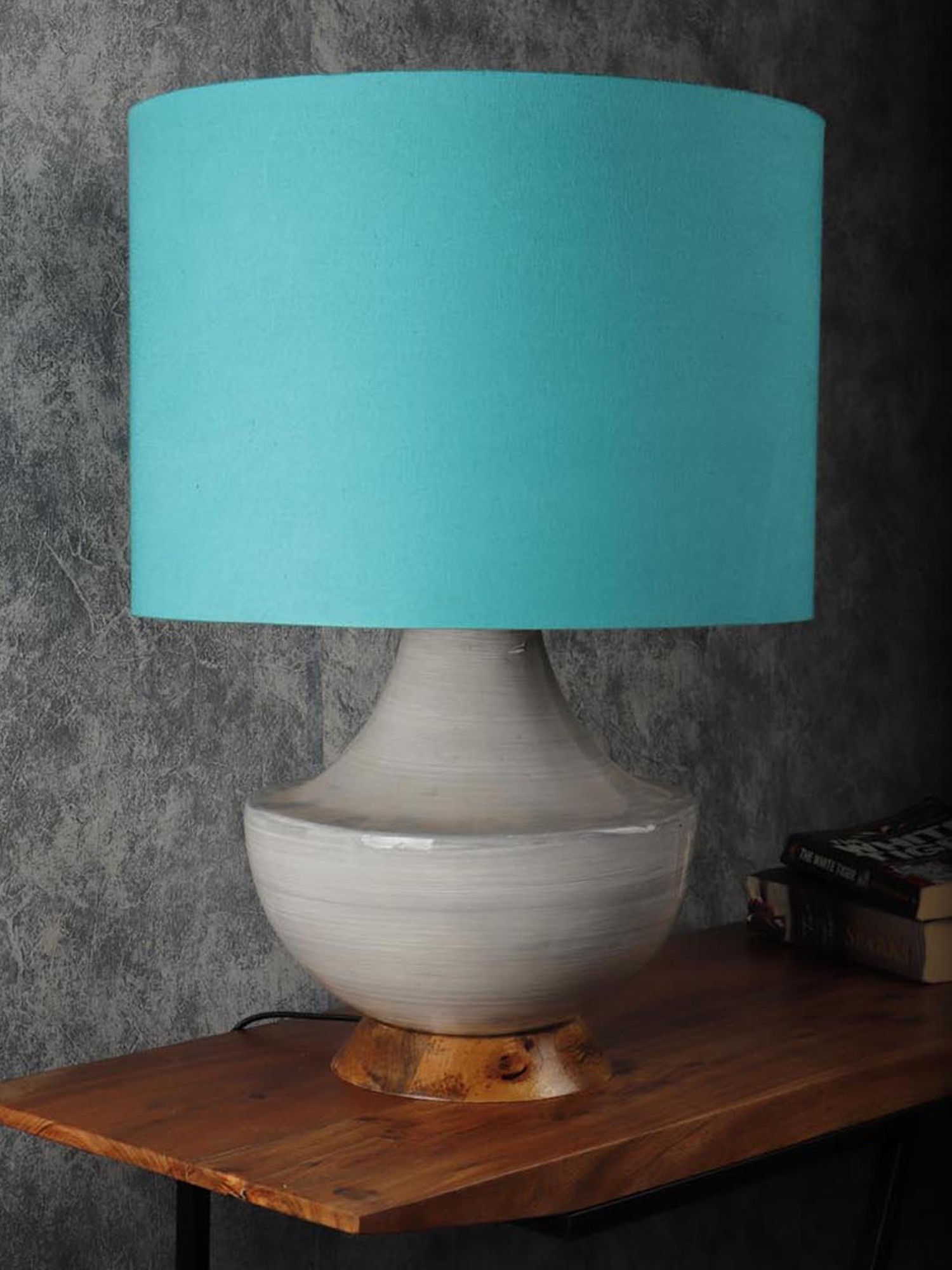 Grated Ginger Mint Green Papier, Mint Green Table Lamp