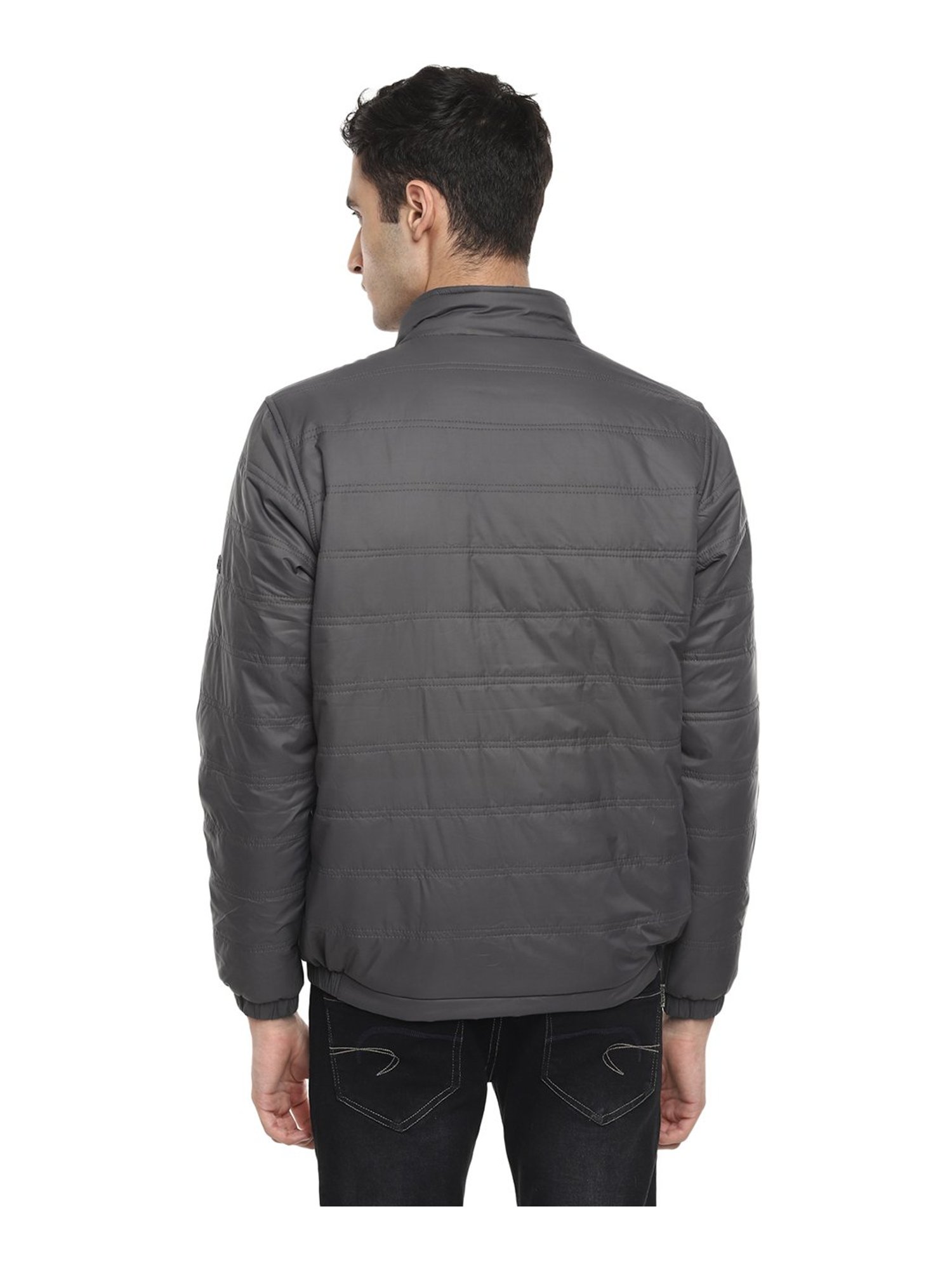 Buy Woodland Black Regular Fit High Neck Jacket for Men Online @ Tata CLiQ