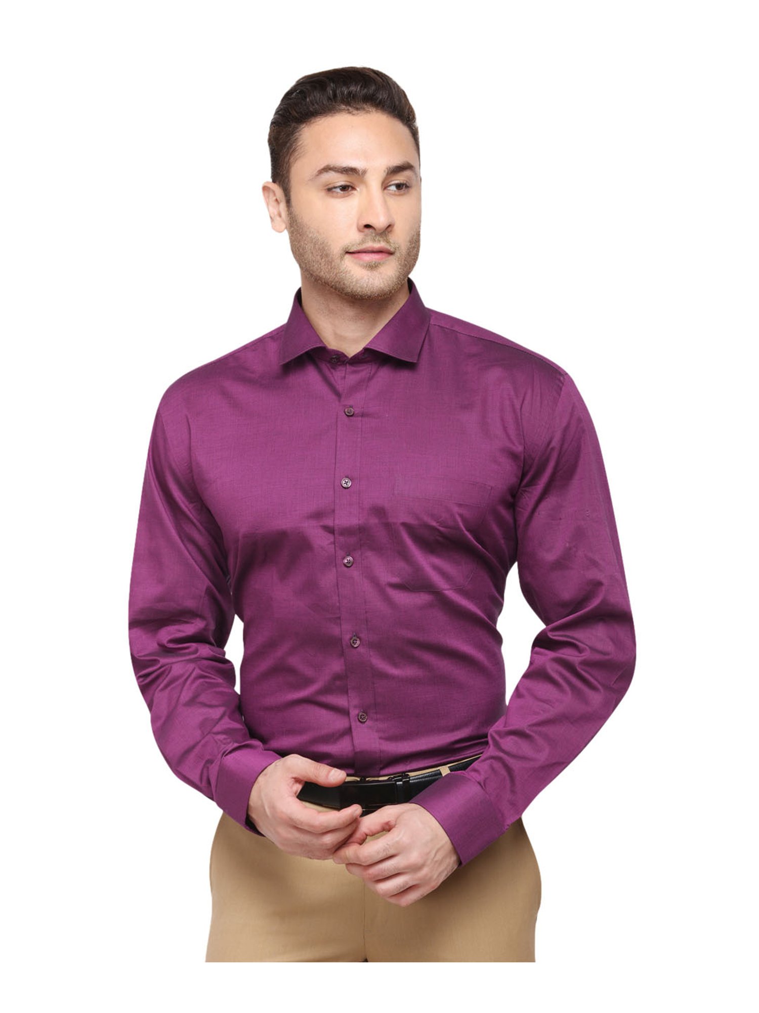TURTLE Men Solid Casual Purple Shirt - Buy TURTLE Men Solid Casual Purple  Shirt Online at Best Prices in India | Flipkart.com