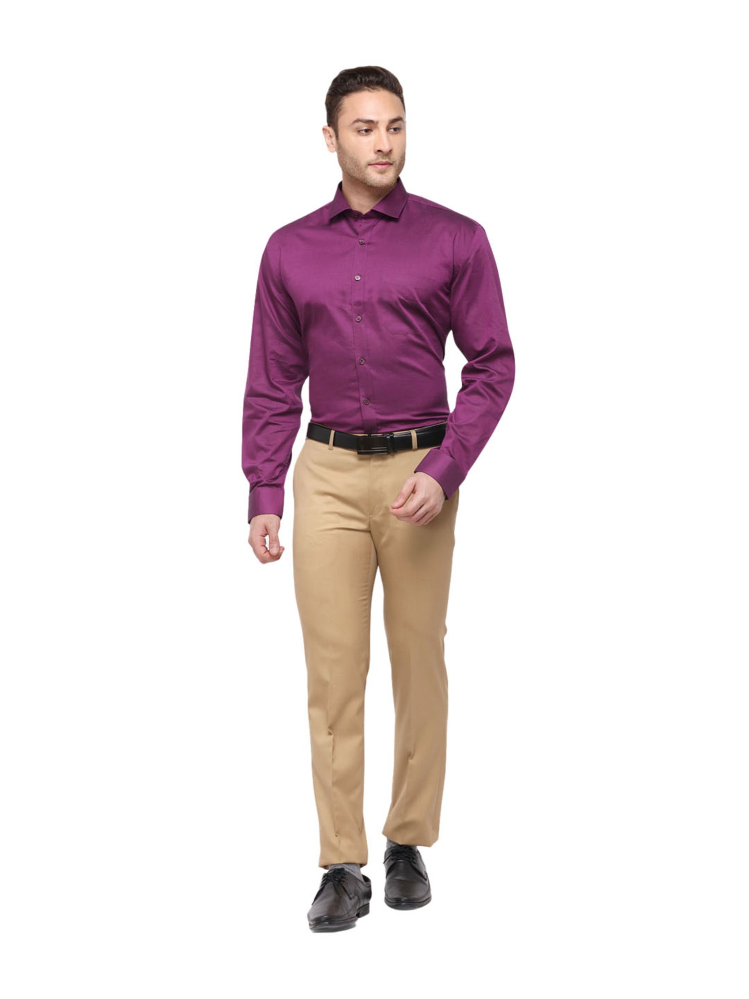 ARROW Men Solid Formal Purple Shirt  Buy ARROW Men Solid Formal Purple  Shirt Online at Best Prices in India  Flipkartcom