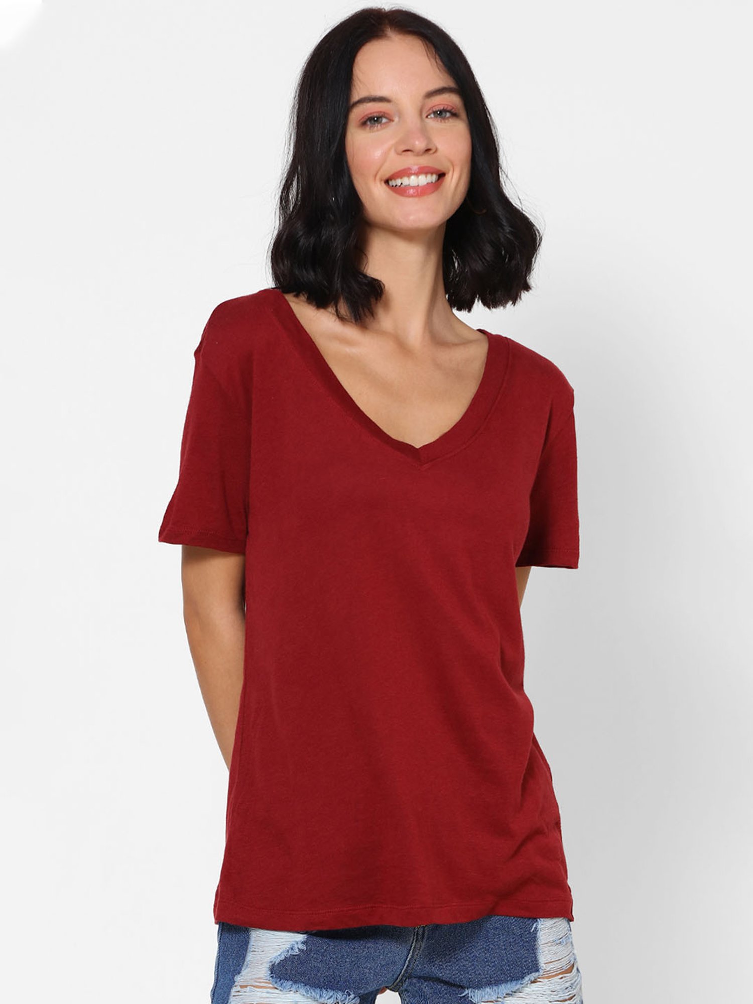 red blouse forever 21