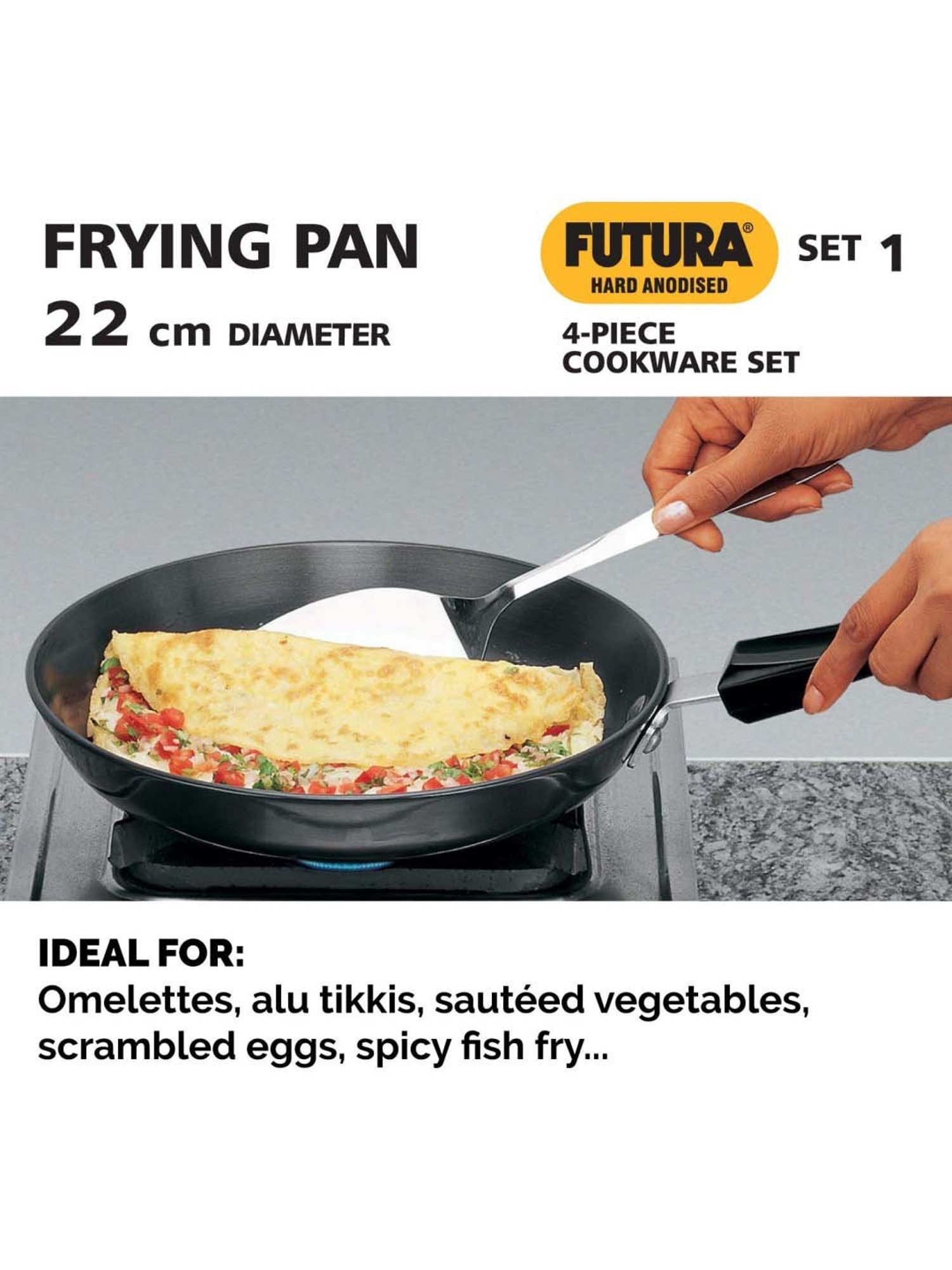 Buy Hawkins Futura Black Hard Anodised Flat Tava - Set of 1 at Best Price @  Tata CLiQ