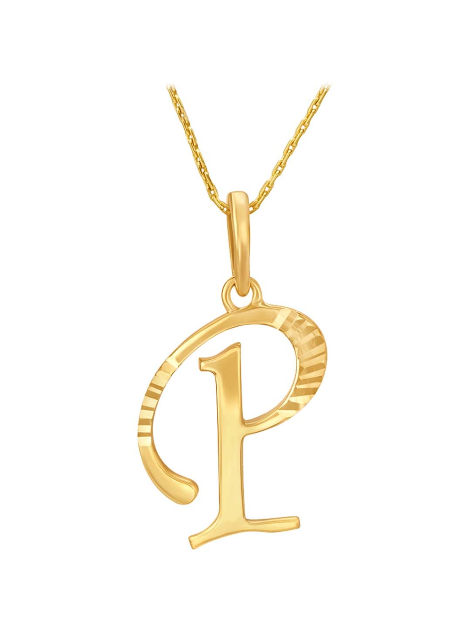 Tanishq sale alphabet pendant