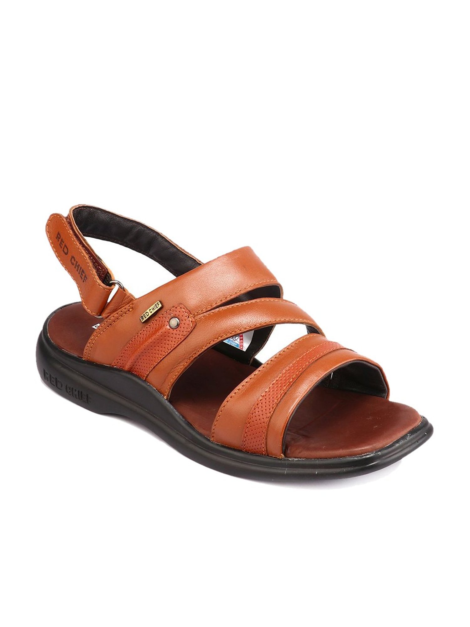 Buy Red Chief Men Brown Leather Sandals - Sandals for Men 1414626 | Myntra