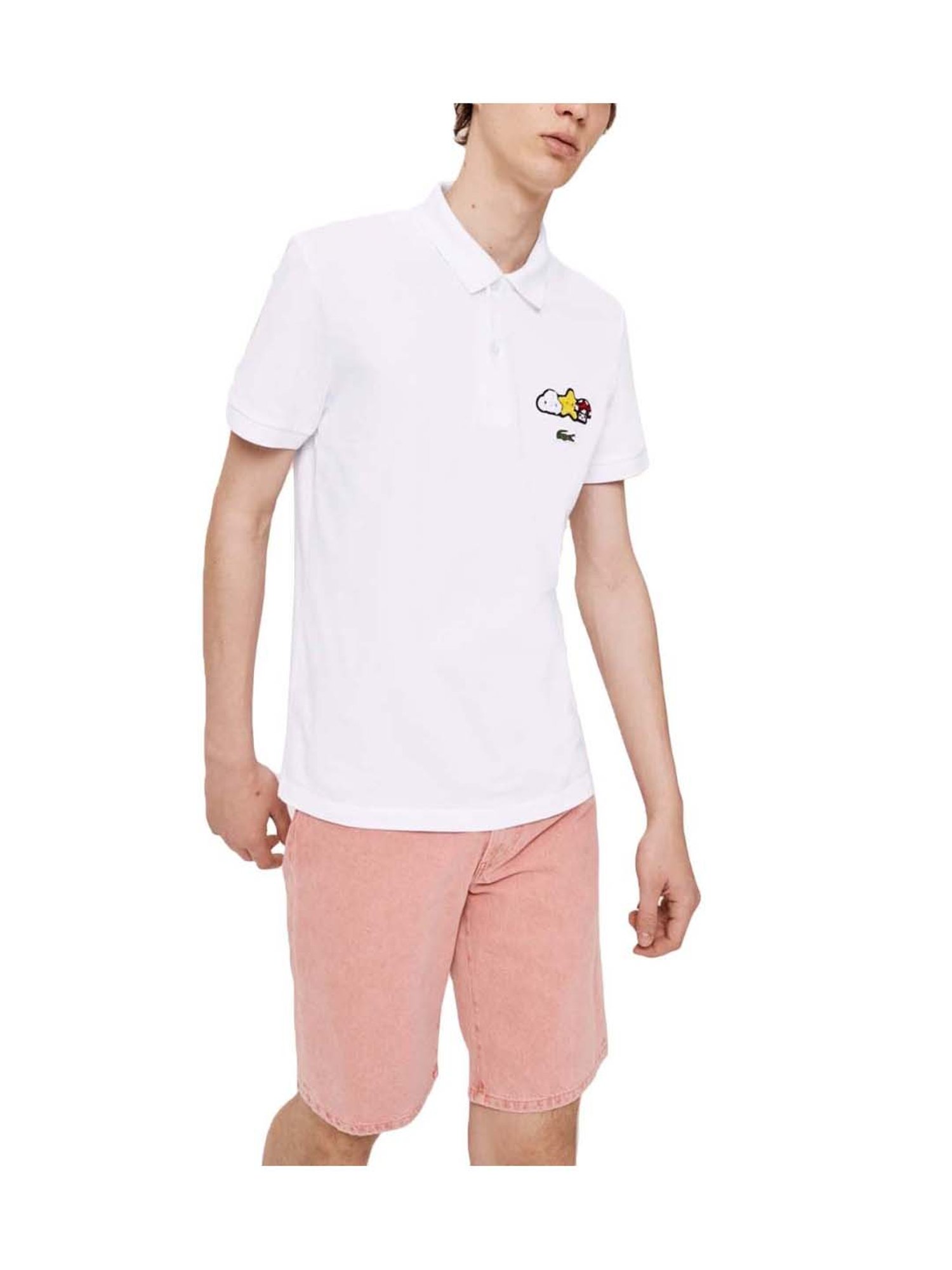 Buy Lacoste White x Jeremyville Design Classic Fit Unisex Polo T-Shirt  Online @ Tata CLiQ Luxury