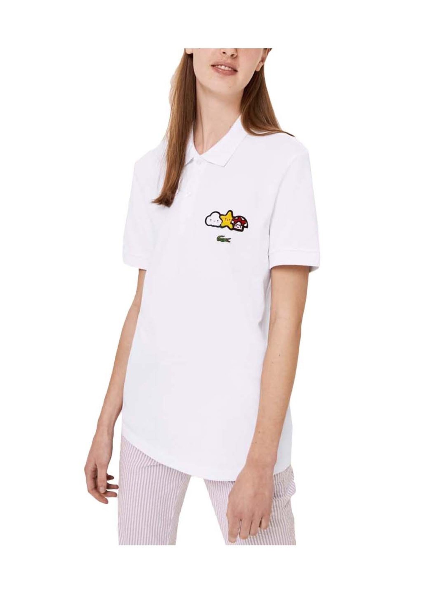 Buy Lacoste White x Jeremyville Design Classic Fit Unisex Polo T-Shirt  Online @ Tata CLiQ Luxury