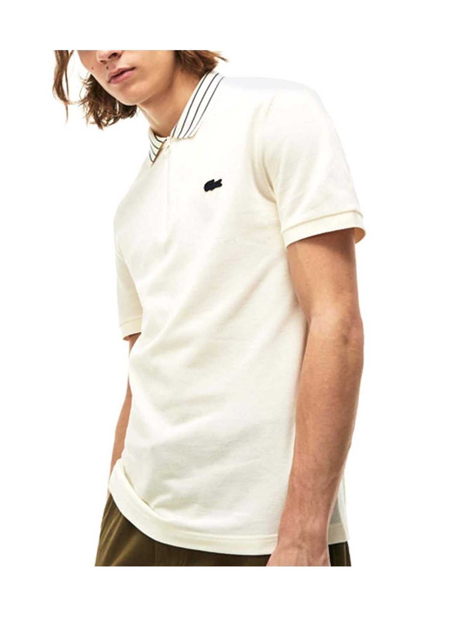 Buy Lacoste White x Jeremyville Design Classic Fit Unisex Polo T-Shirt  Online @ Tata CLiQ Luxury