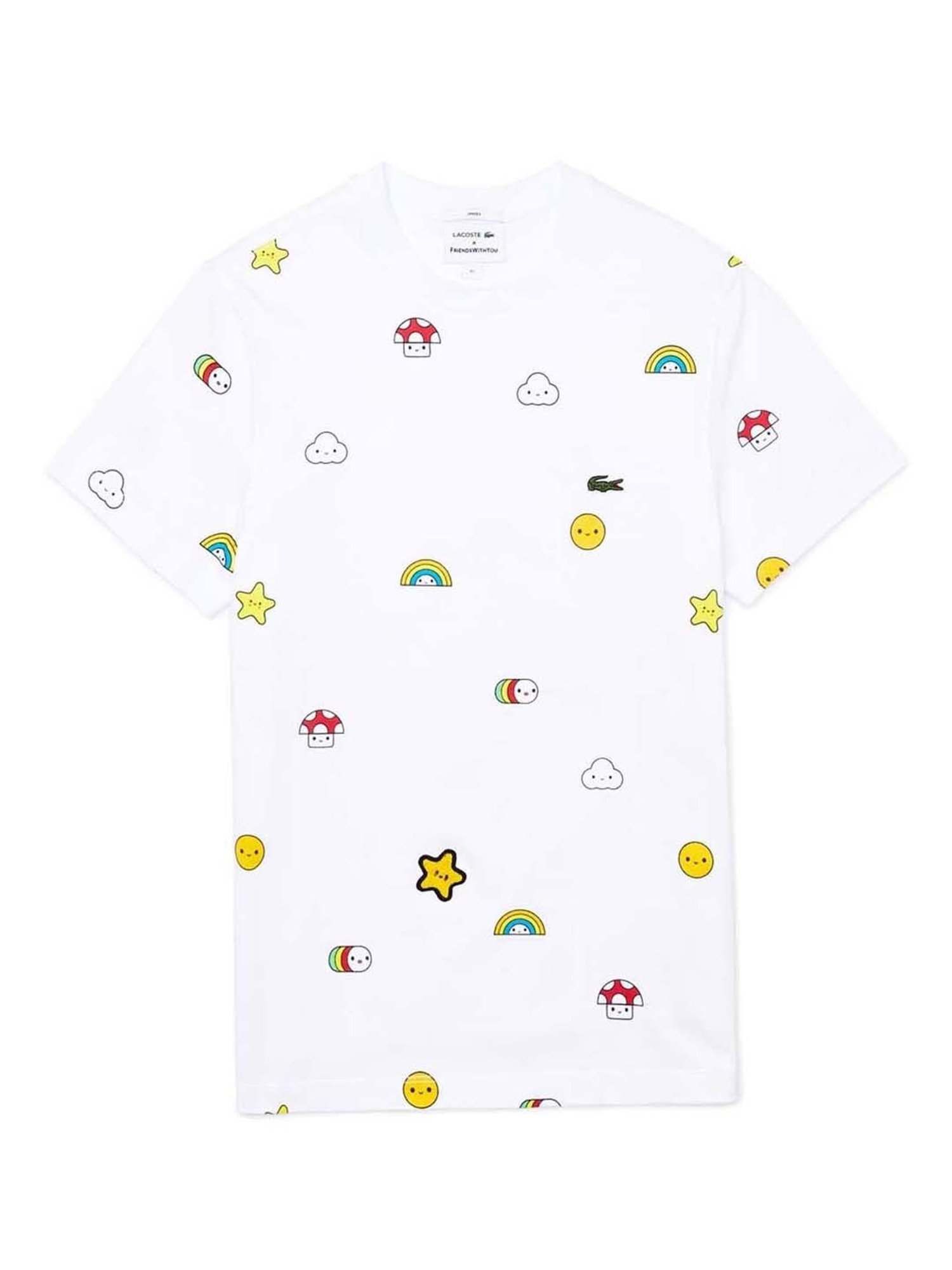 Buy Lacoste White x Jeremyville Design Classic Fit Unisex Polo T-Shirt  Online @ Tata CLiQ Luxury