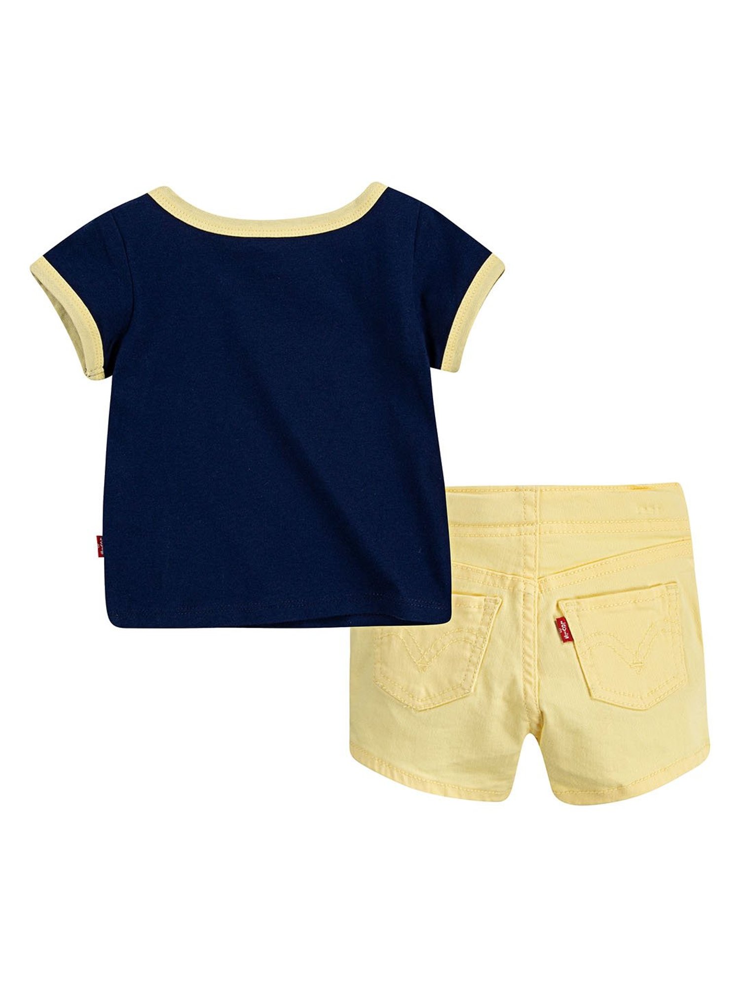 navy and yellow top