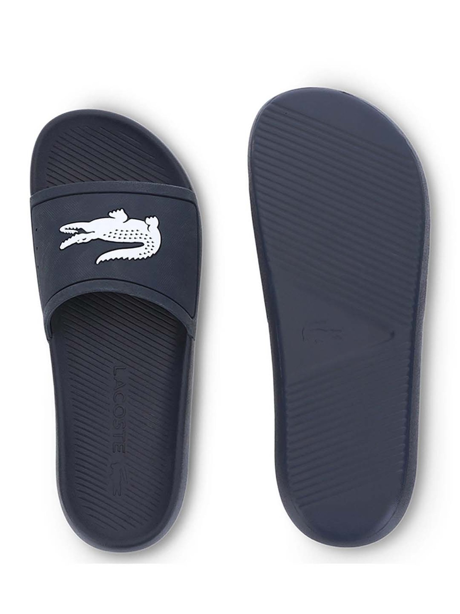 Buy Lacoste Navy \u0026 White Croco Rubber 