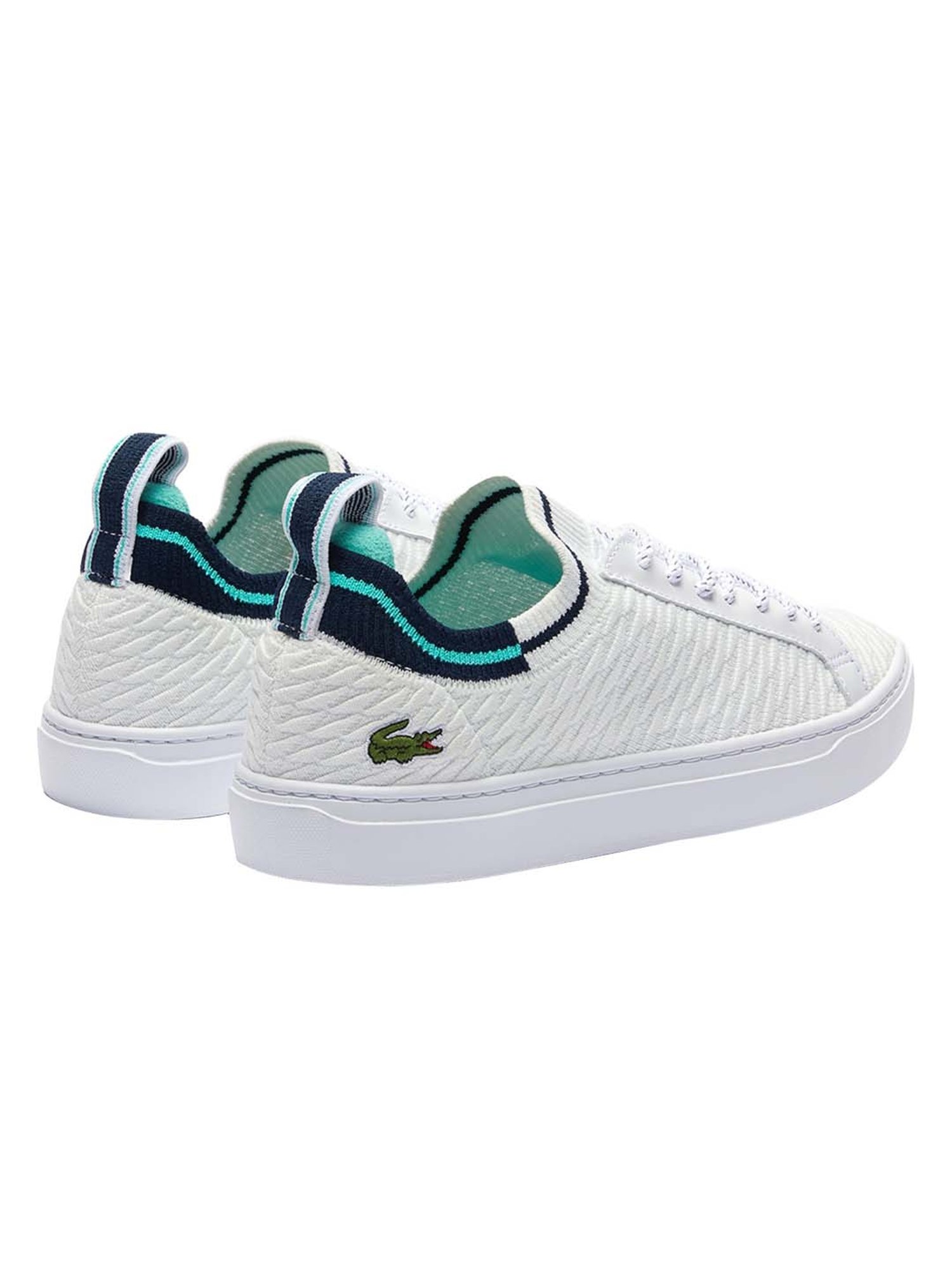 Buy Lacoste White La Piquee Textile Sneakers for Men Online Tata