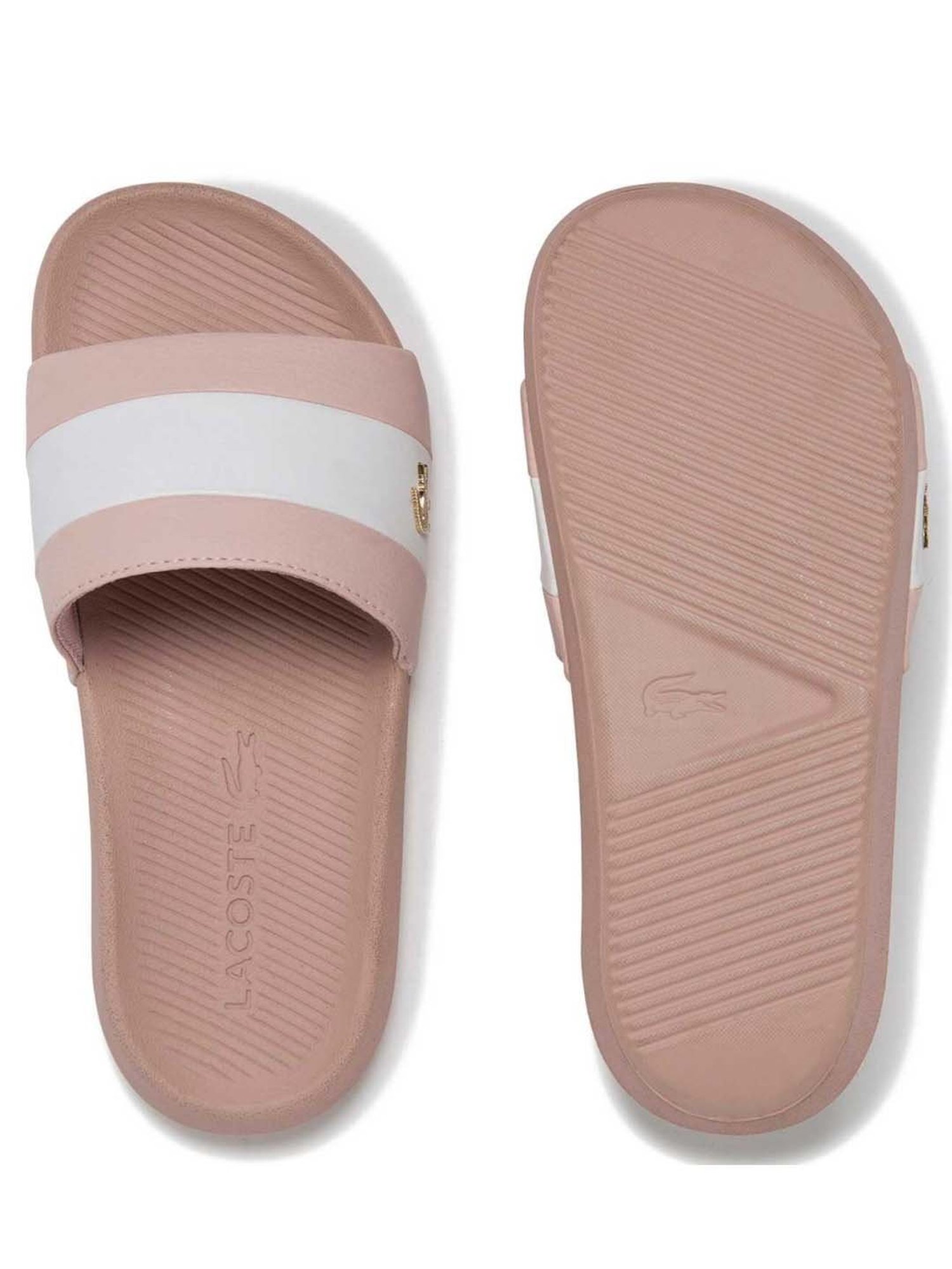 Lacoste croco slide online pink