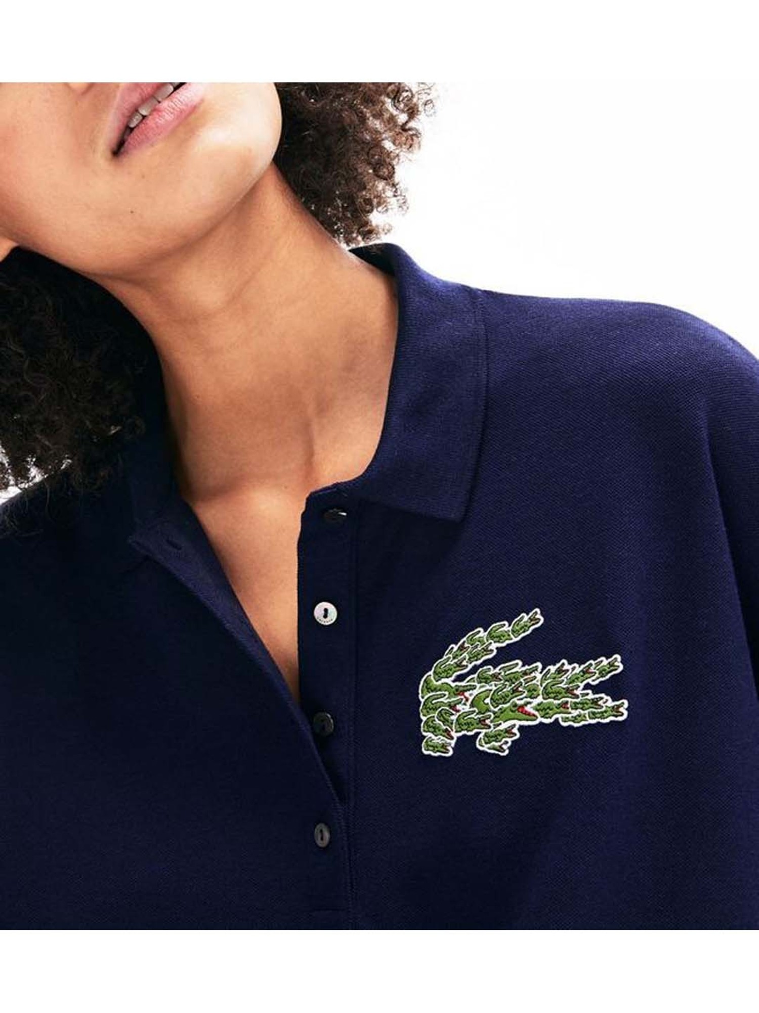 Buy Lacoste Regular Fit Badge Flowing Polo T-Shirt for Women Online Tata CLiQ