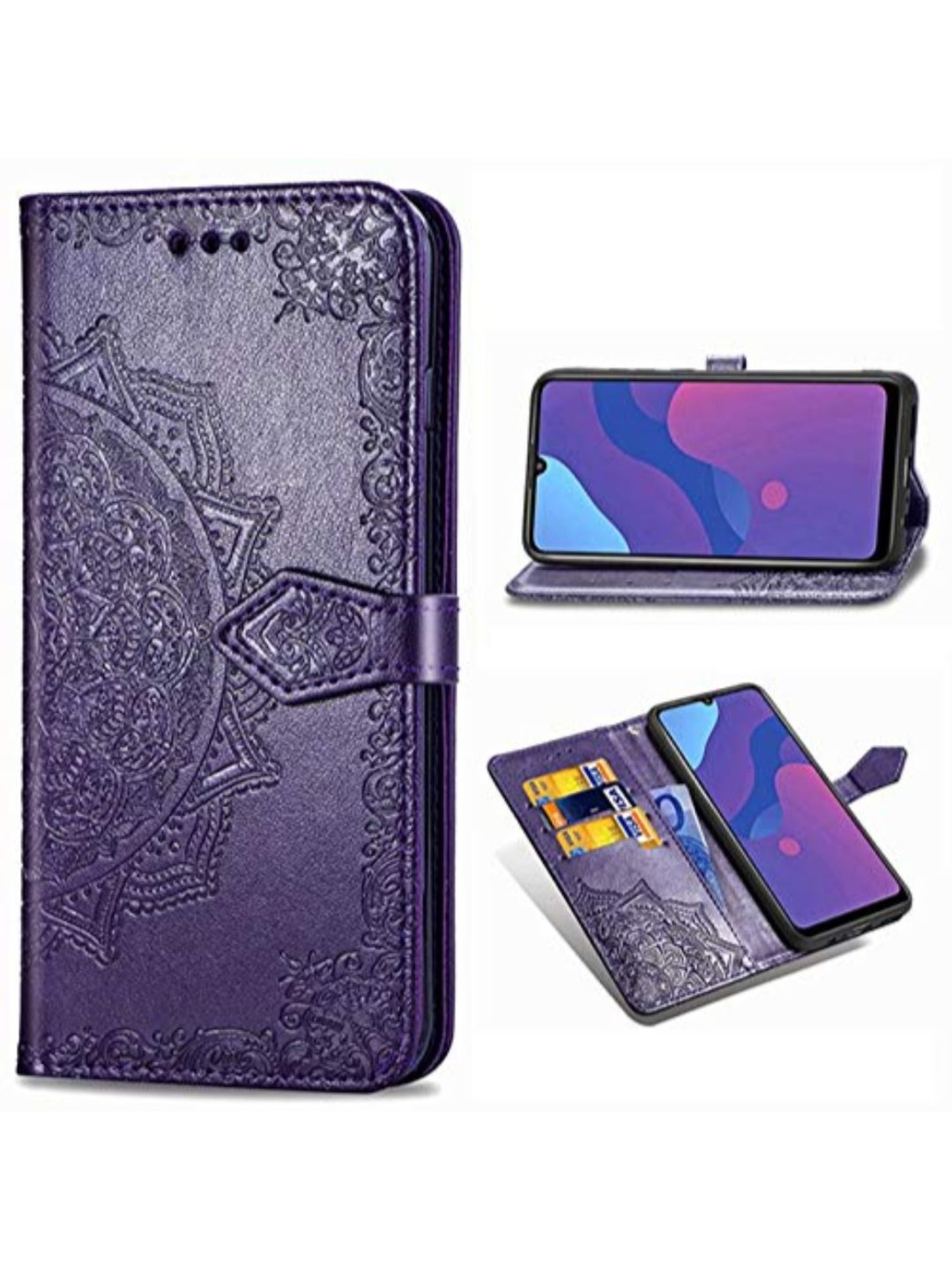 oppo reno 3 pro leather flip cover