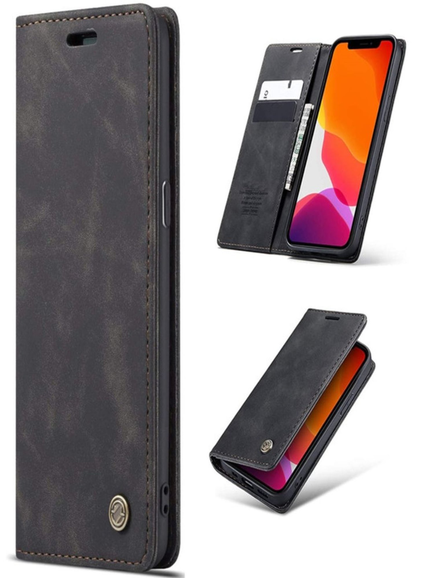 oppo f3 flip cover leather