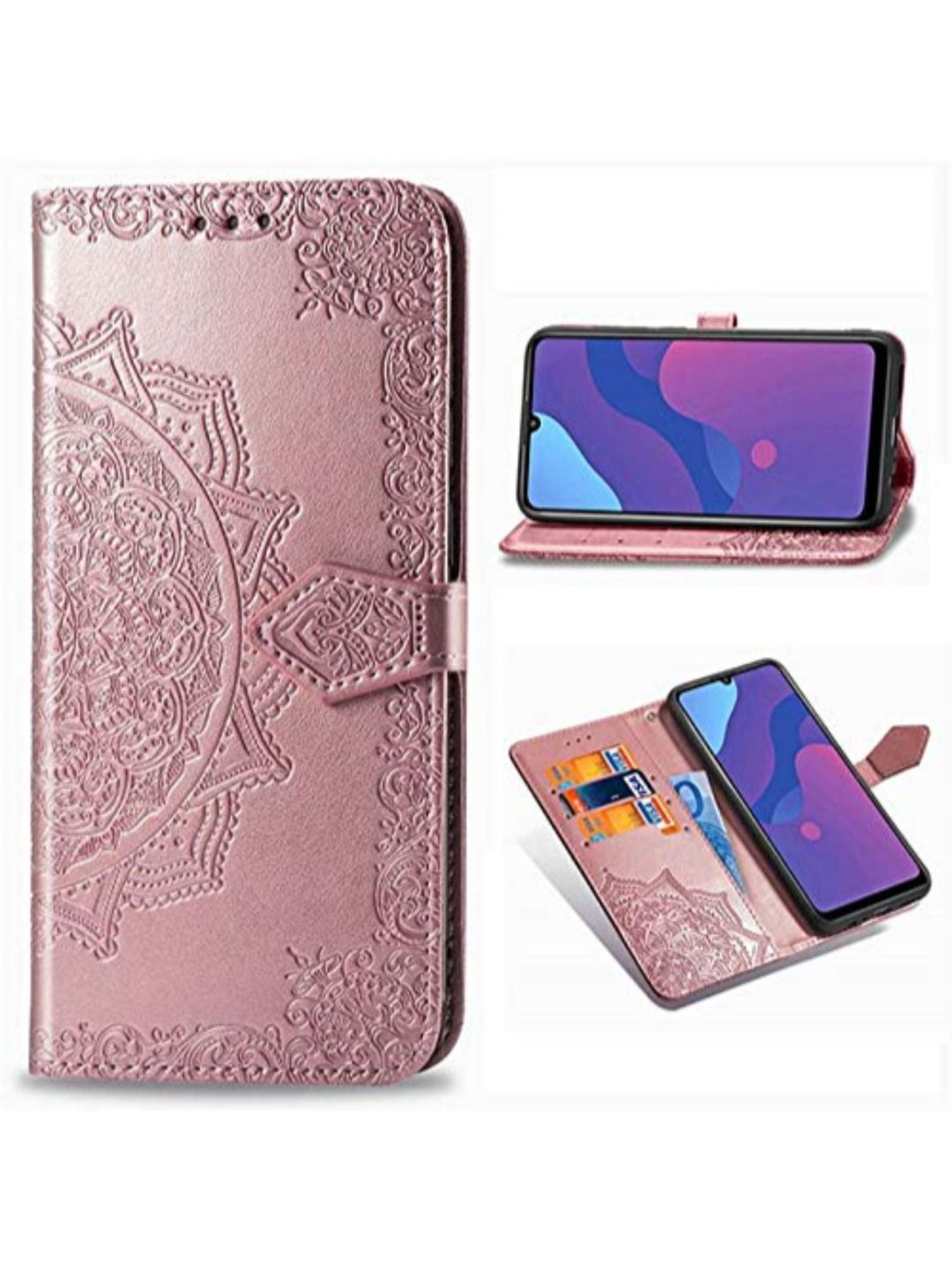 oppo f3 flip cover leather