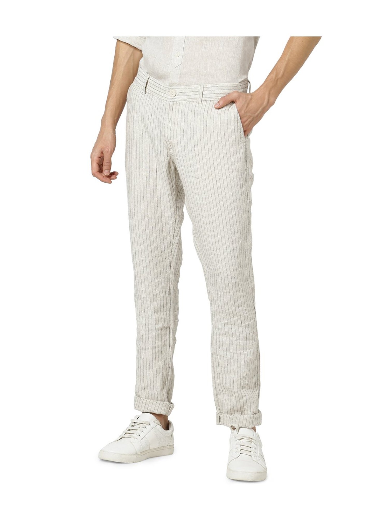 Buy Beige Trousers & Pants for Men by Celio Online | Ajio.com