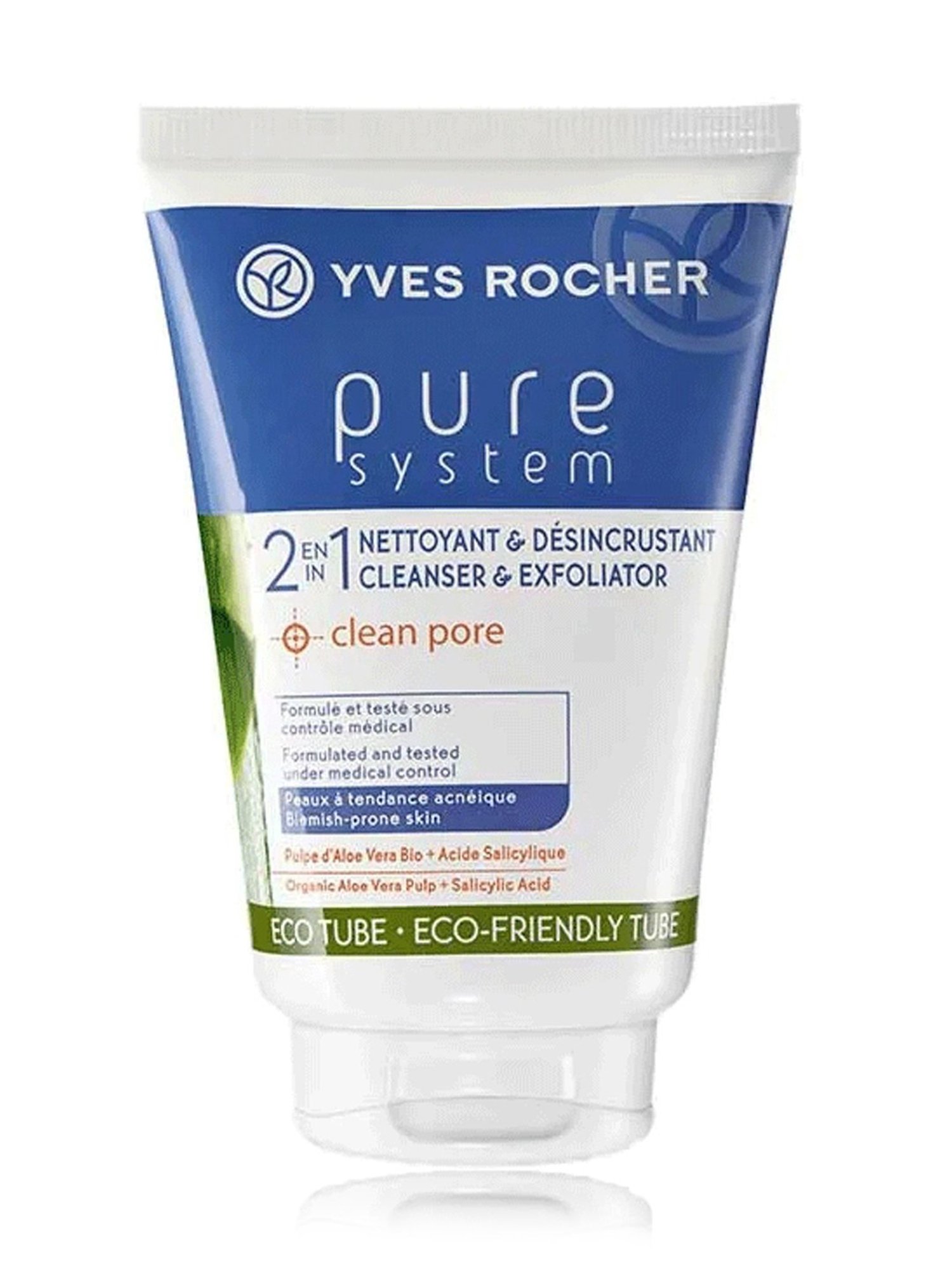 Buy Yves Rocher Pure System 2 In 1 Cleanser & Exfoliator - 125 ml Online At  Best Price Tata CLiQ