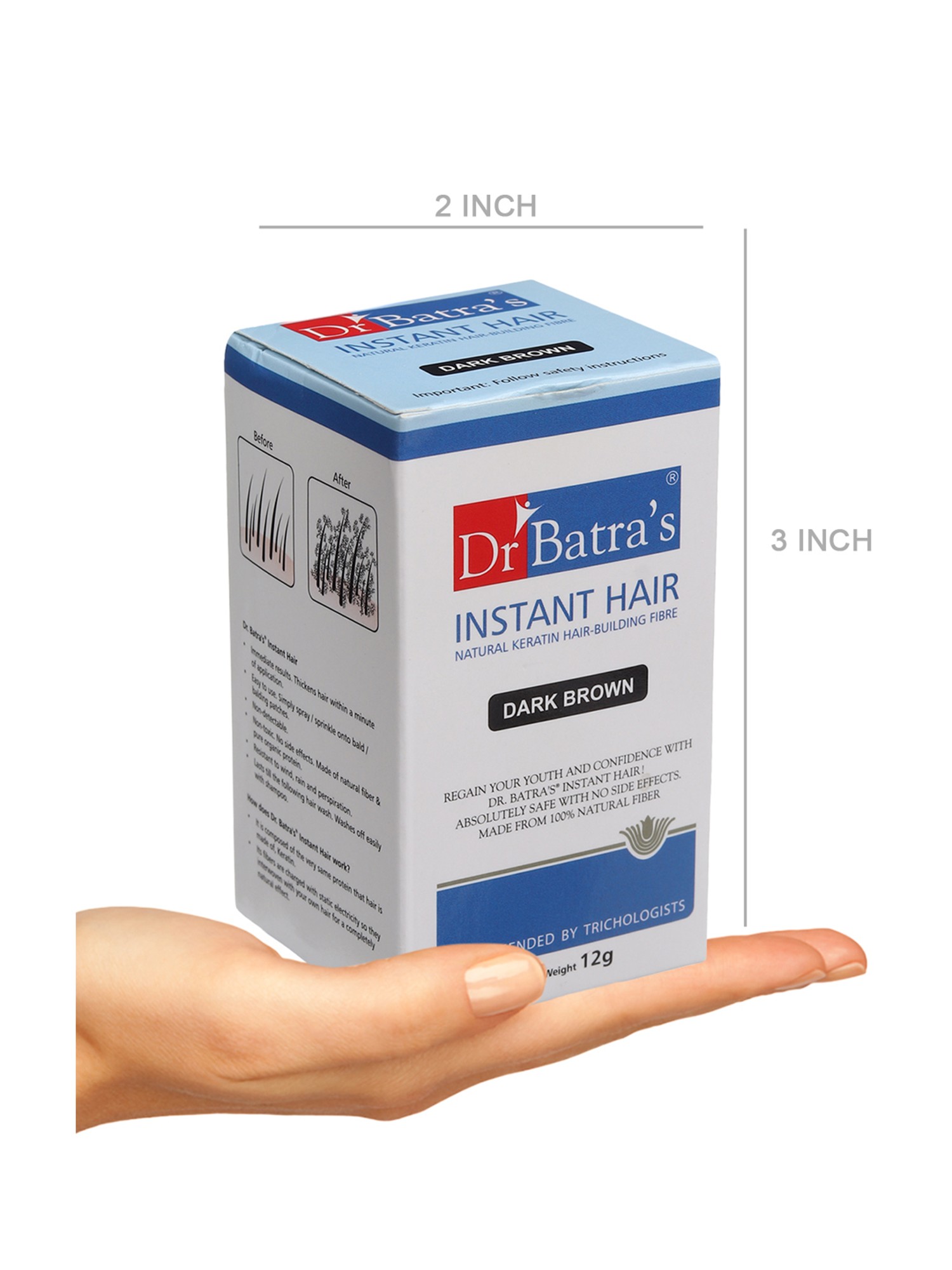 Buy Dr. Batra's Instant Hair Natural Keratin Hair Building Fibre Online At  Best Price @ Tata CLiQ
