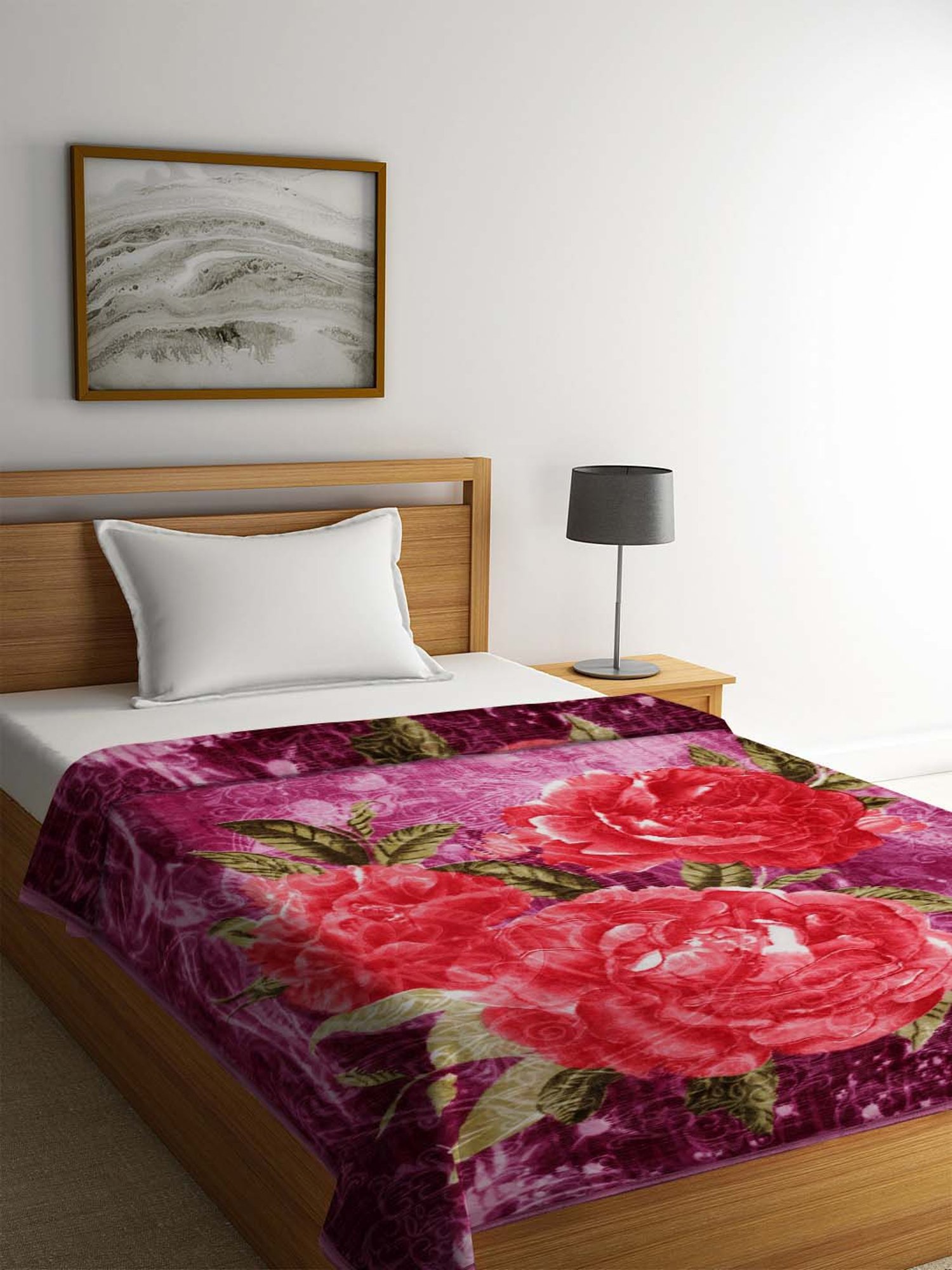Buy NEUDIS Purple u0026 Pink Polyester 500 GSM Mink Blanket - Set of 1 at Best  Price @ Tata CLiQ