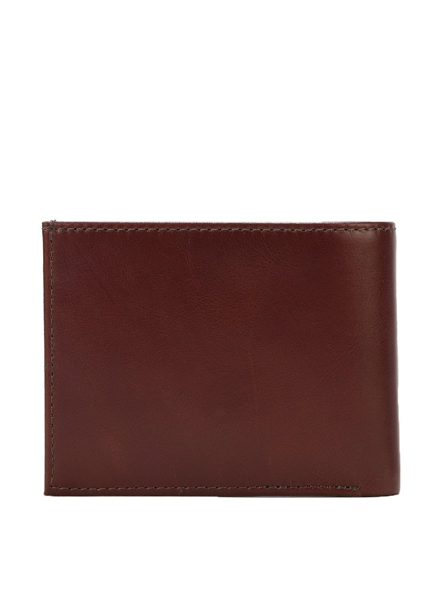 Buy Eske Luis Brown Casual Leather Zip Around Wallet for Men