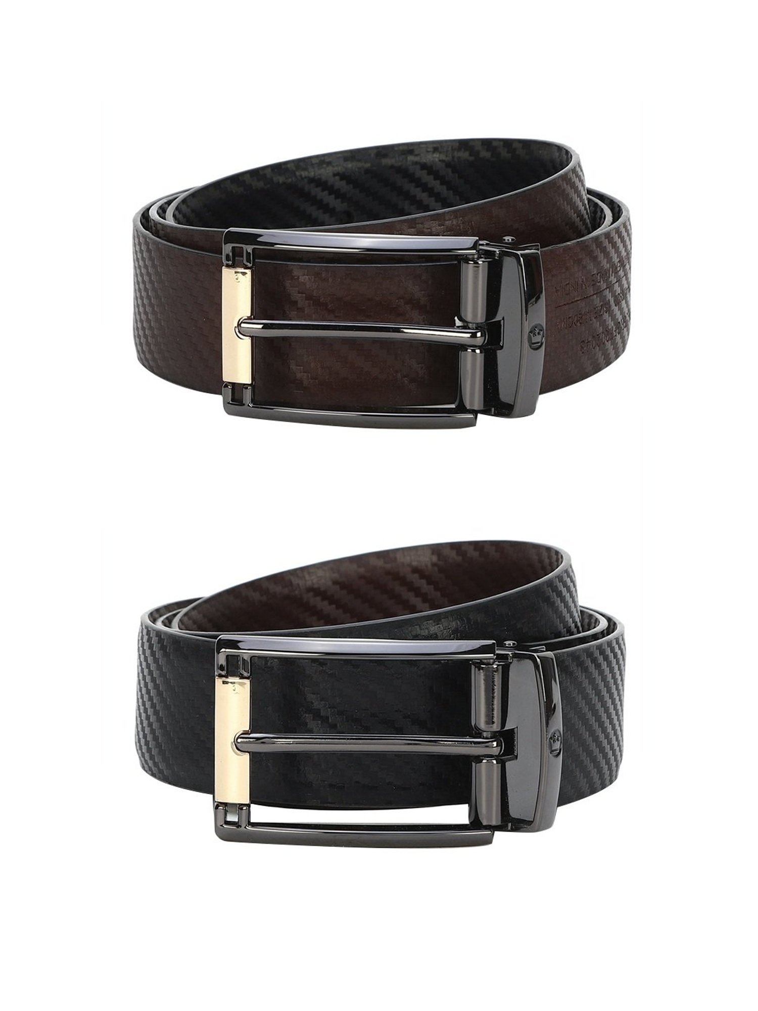 Louis Philippe Black Reversible Belt: Buy Louis Philippe Black