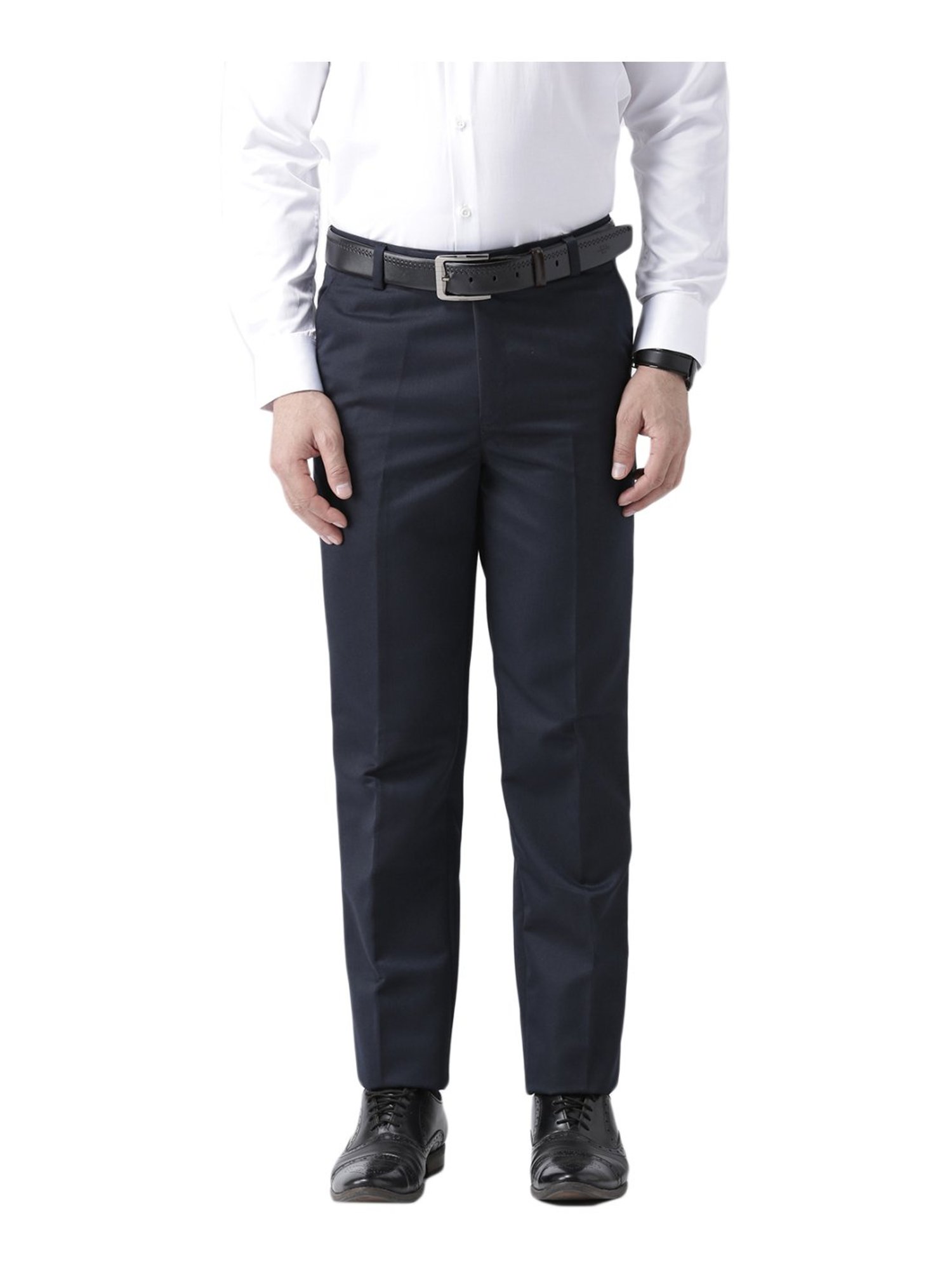 Hang Up Navy Regular Fit PleatedHangupClothingTATA CLIQ