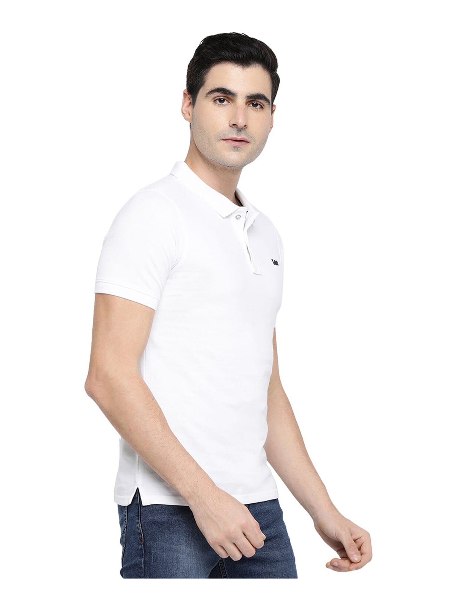 Lee Men's Polo Shirt - White - XL