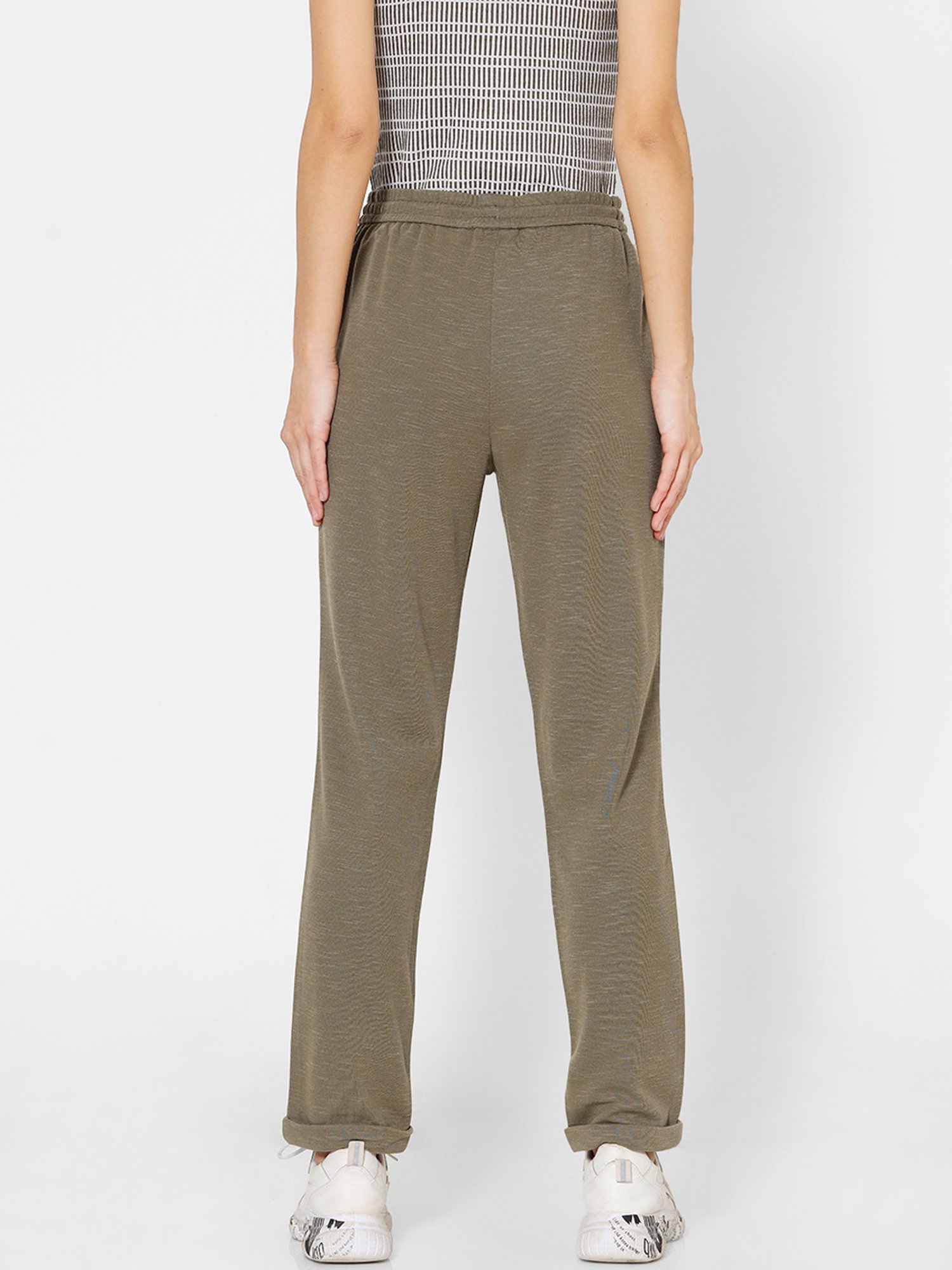 Buy Only Green Mid Rise Pants for Women Online @ Tata CLiQ