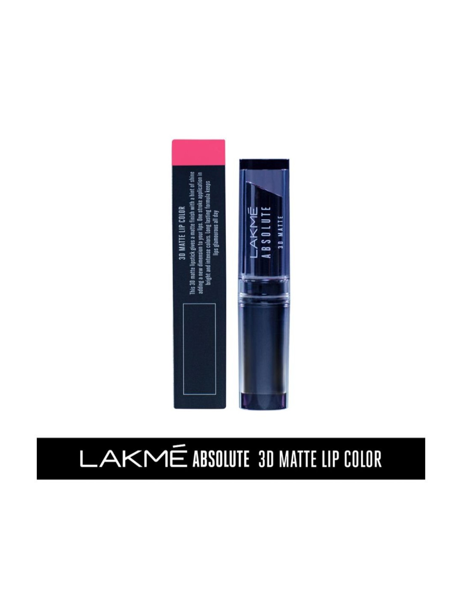 Buy Lakme Absolute 3D Lipstick Pink Passion 3.6 gm at Best Price Tata CLiQ