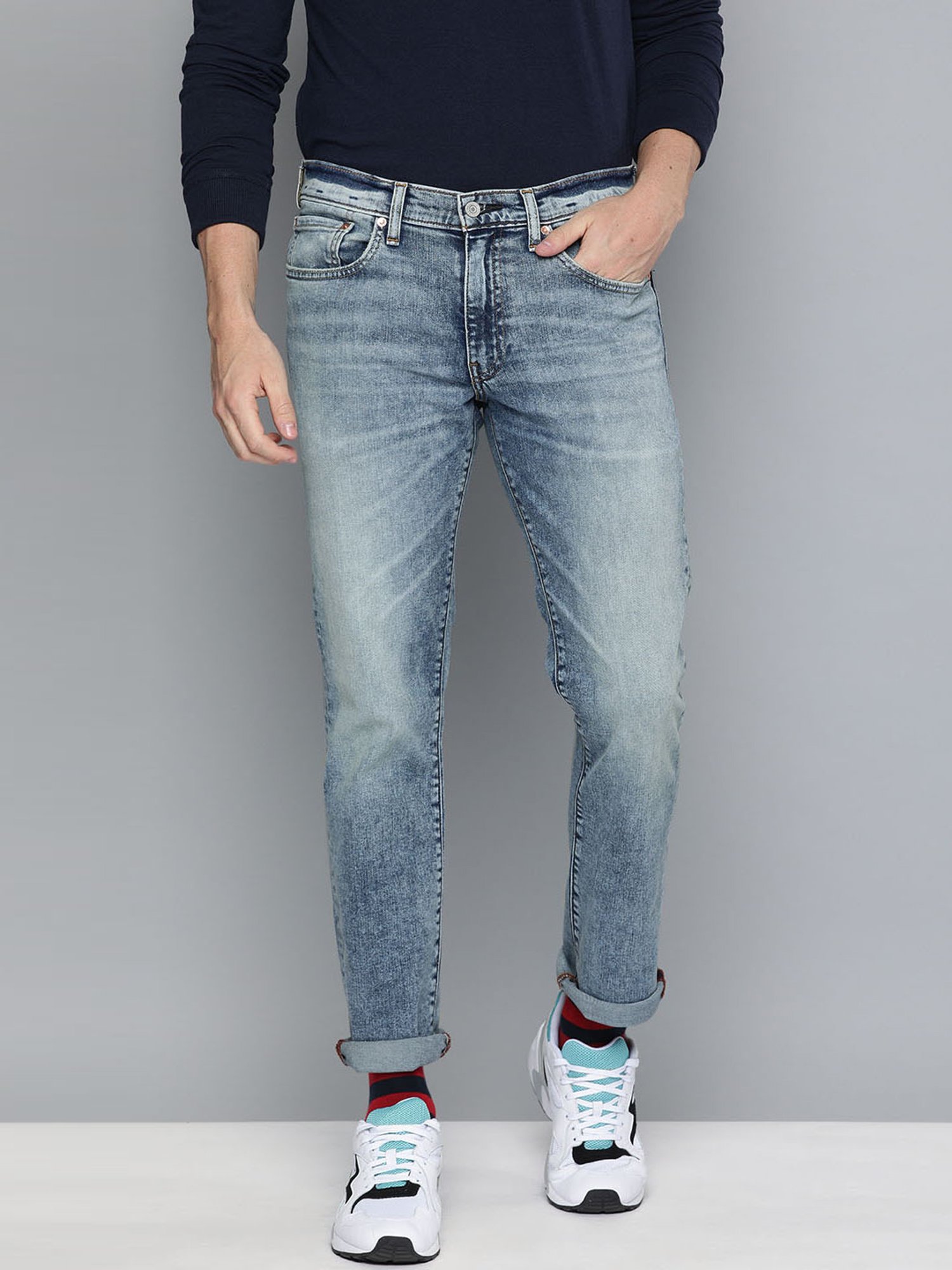 Buy Levis Ice Blue Slim Fit Jeans for Mens Online @ Tata CLiQ