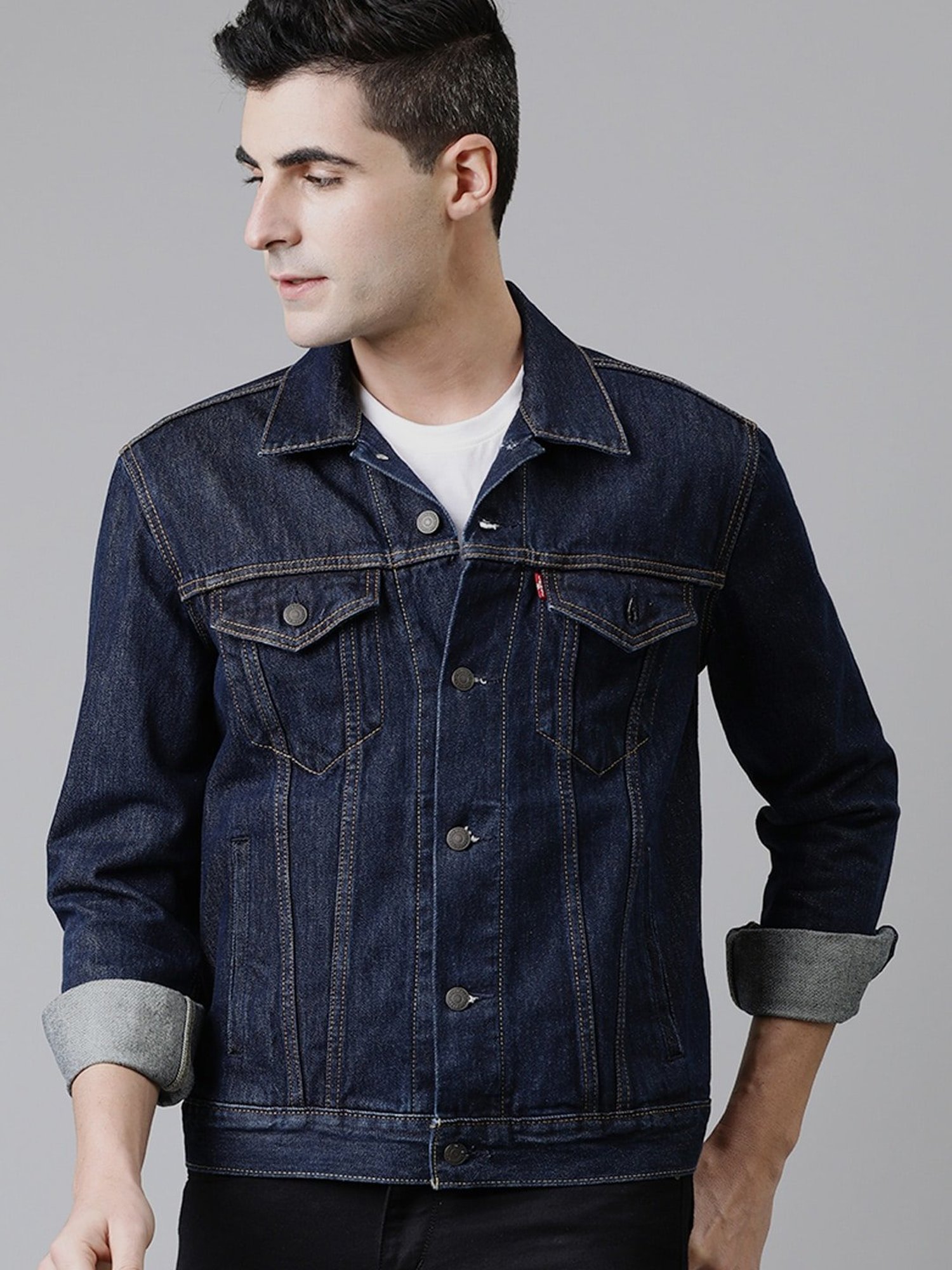 Buy Levi's Purple Regular Fit Cotton Trucker Jacket for Men Online @ Tata  CLiQ