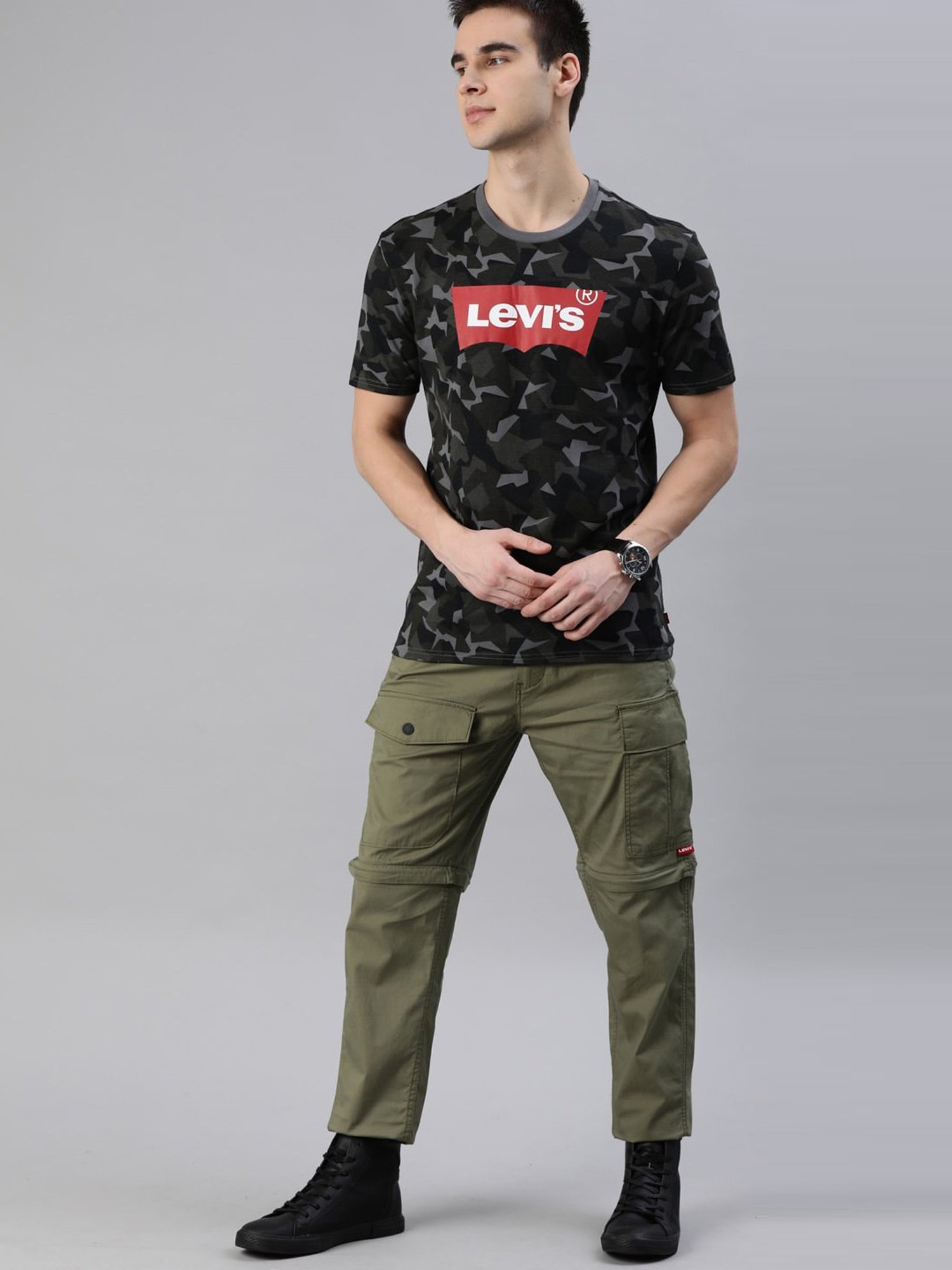 Levi's baggy trouser jeans in khaki | ASOS