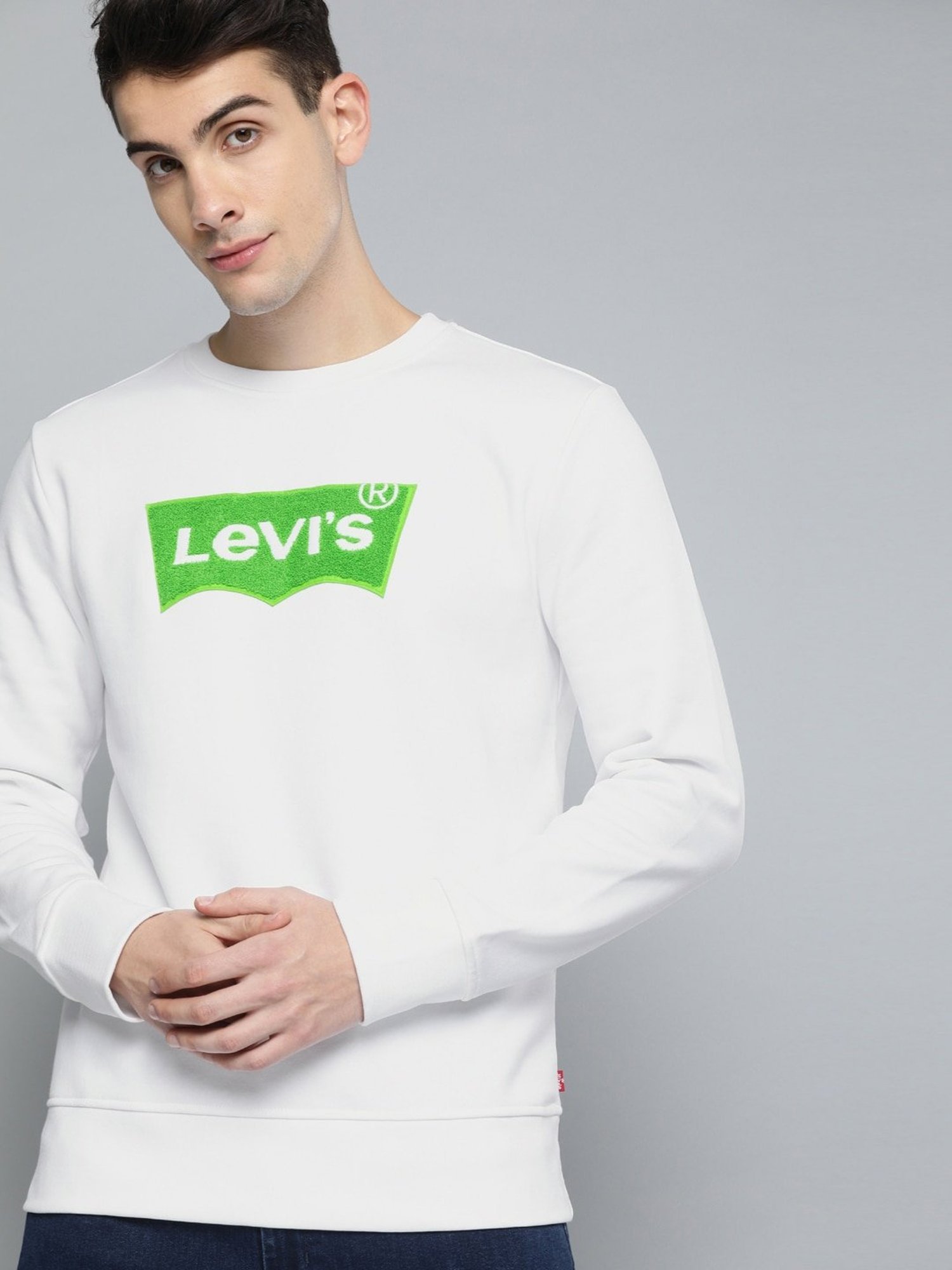 Levi's sale sweatshirt white