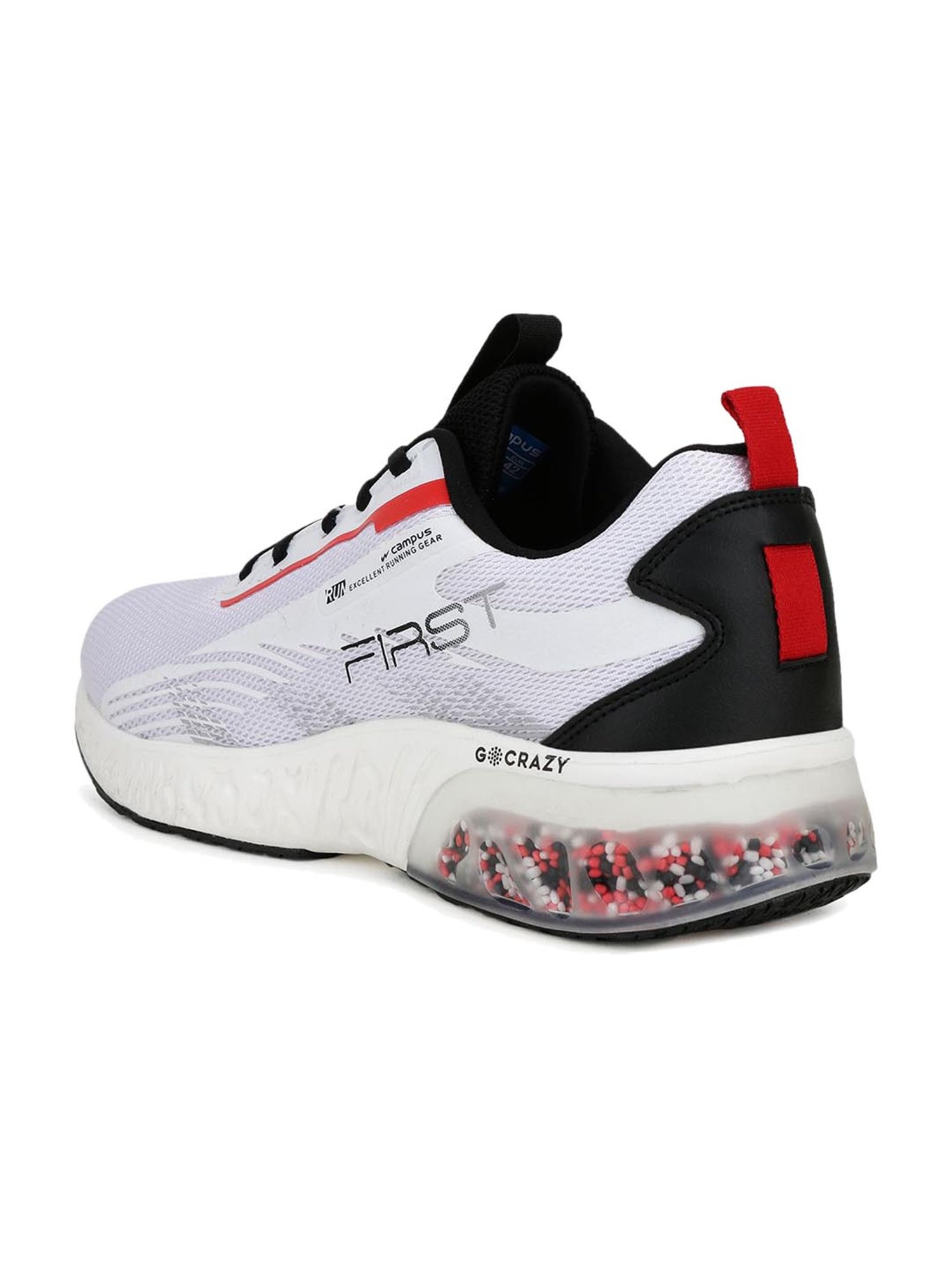 Campus Men's First White Running Shoes 