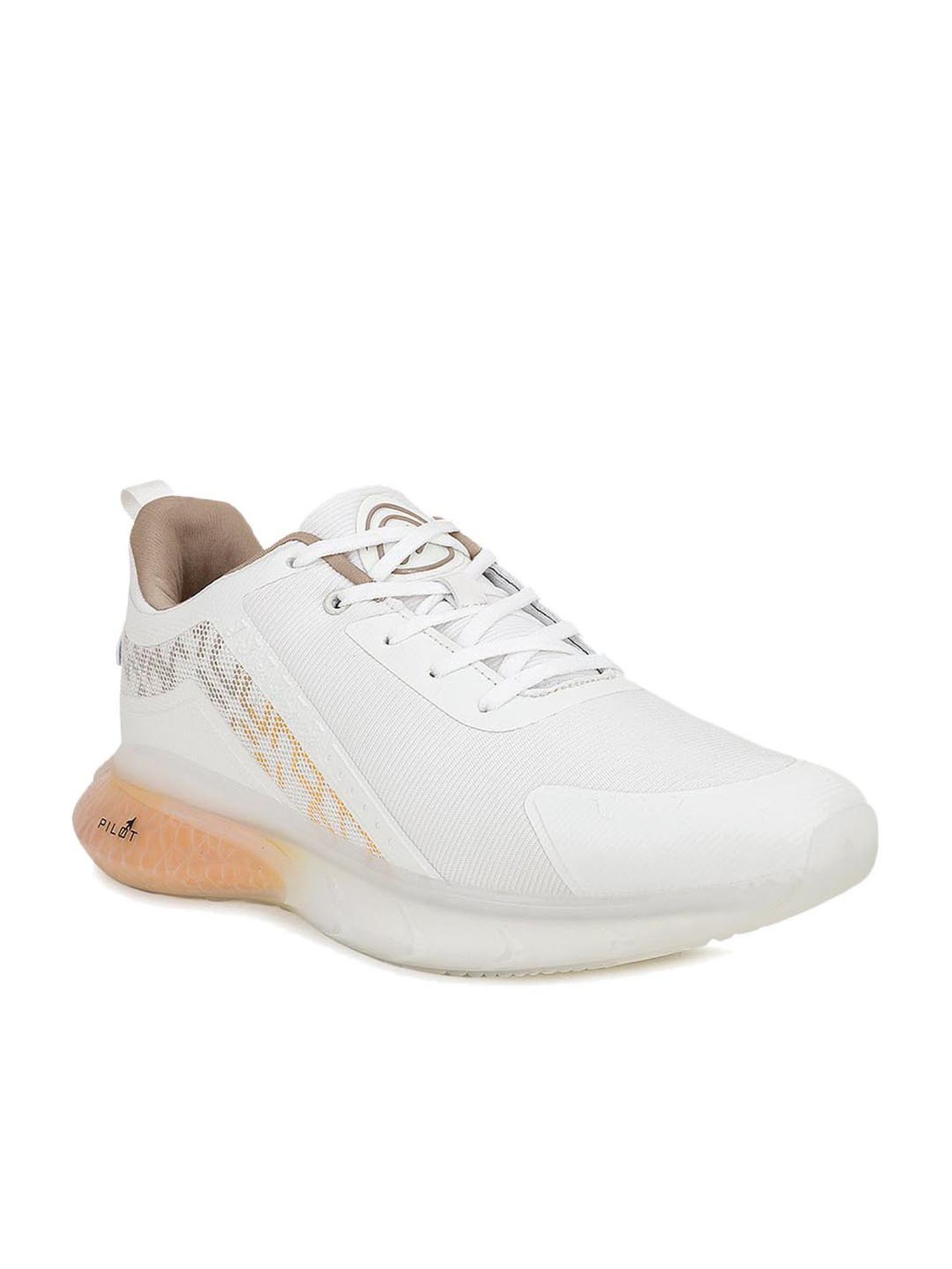 Syclone White Running Shoes 