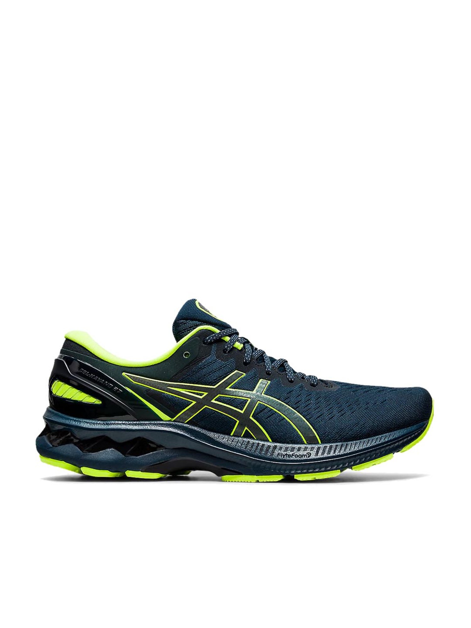 Buy Asics Men's GEL-KAYANO 27 LITE-SHOW Blue Running Shoes for Men