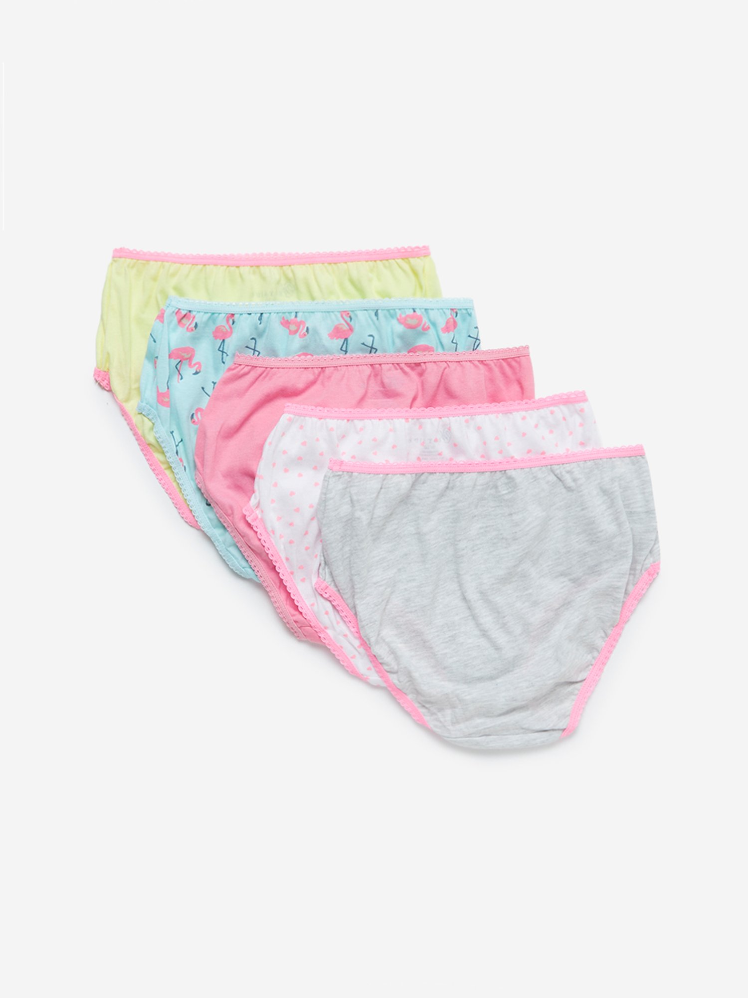 Y&F Kids by Westside Blue Printed Briefs- Pack Of 5