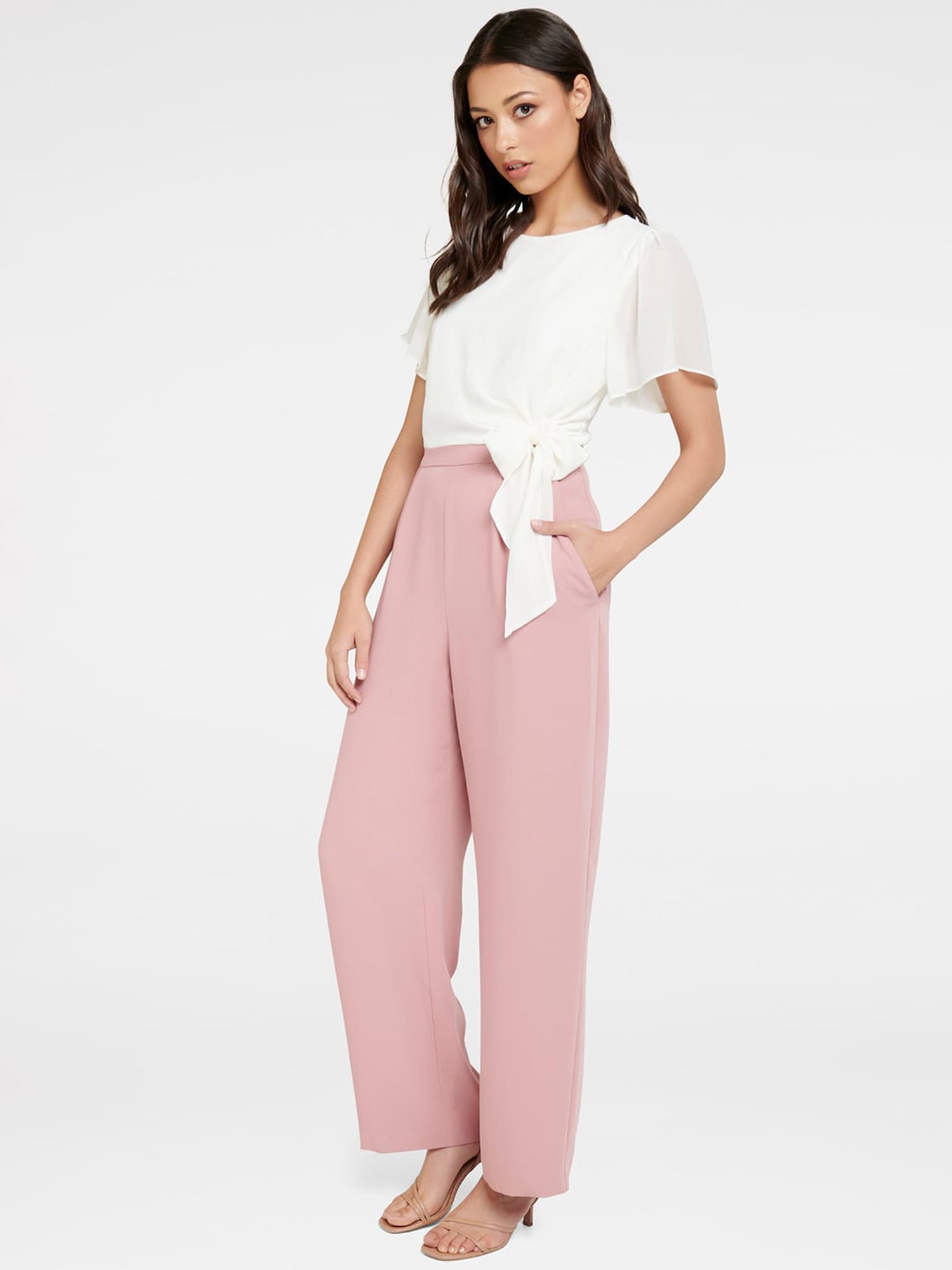 forever new jumpsuit pink