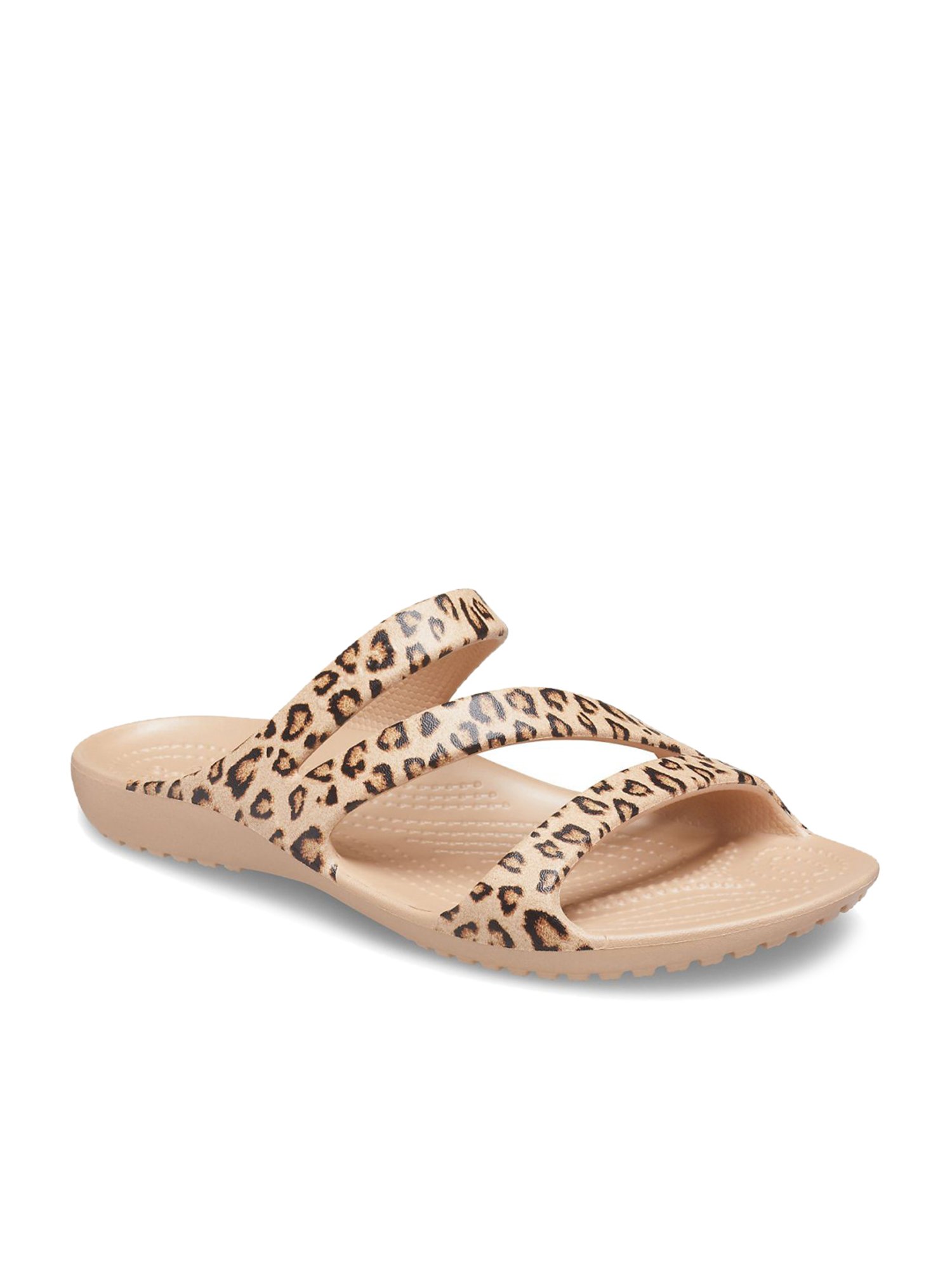 Leopard croc flip flops hot sale