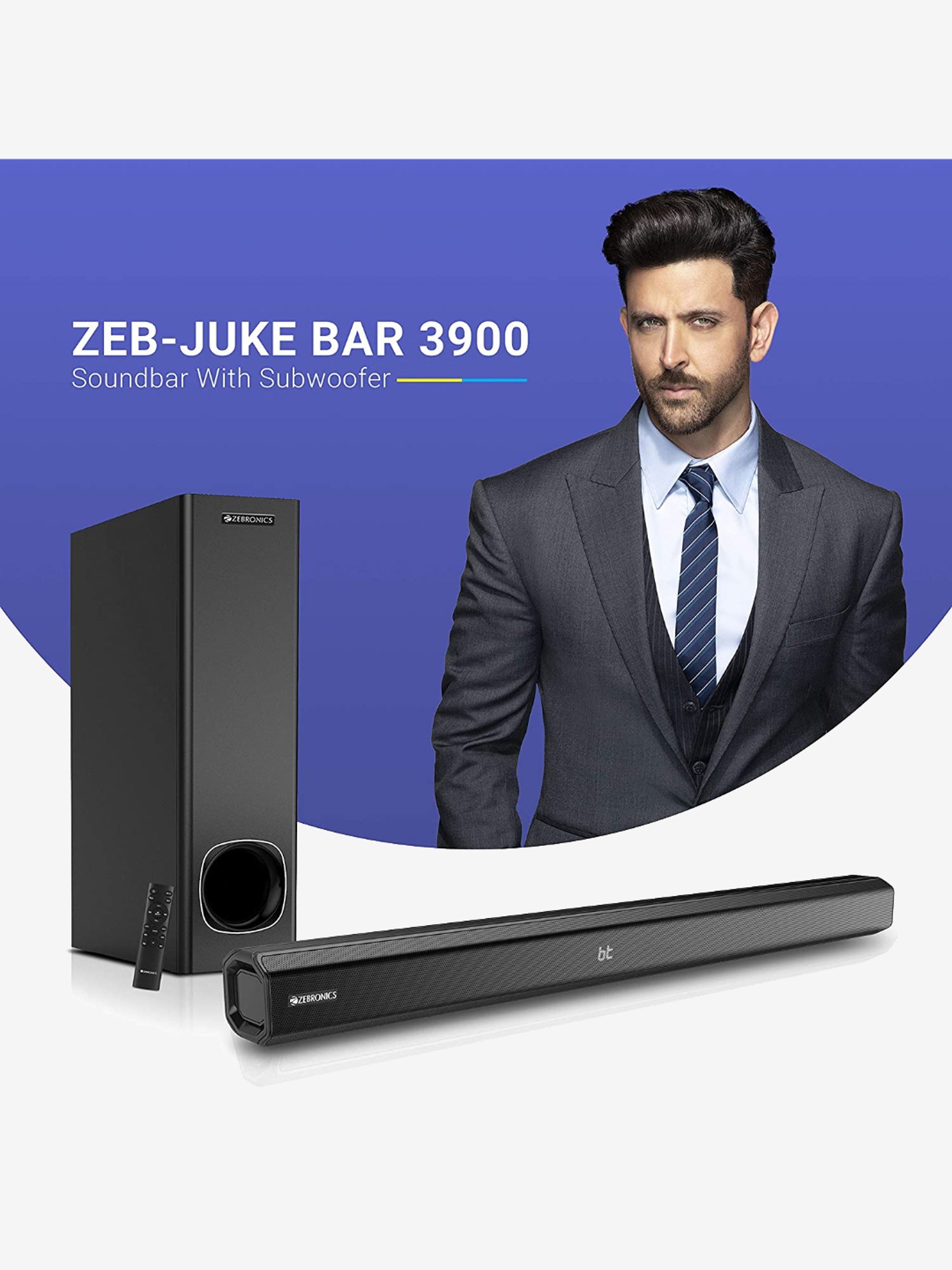 zebronics sound bar 80w